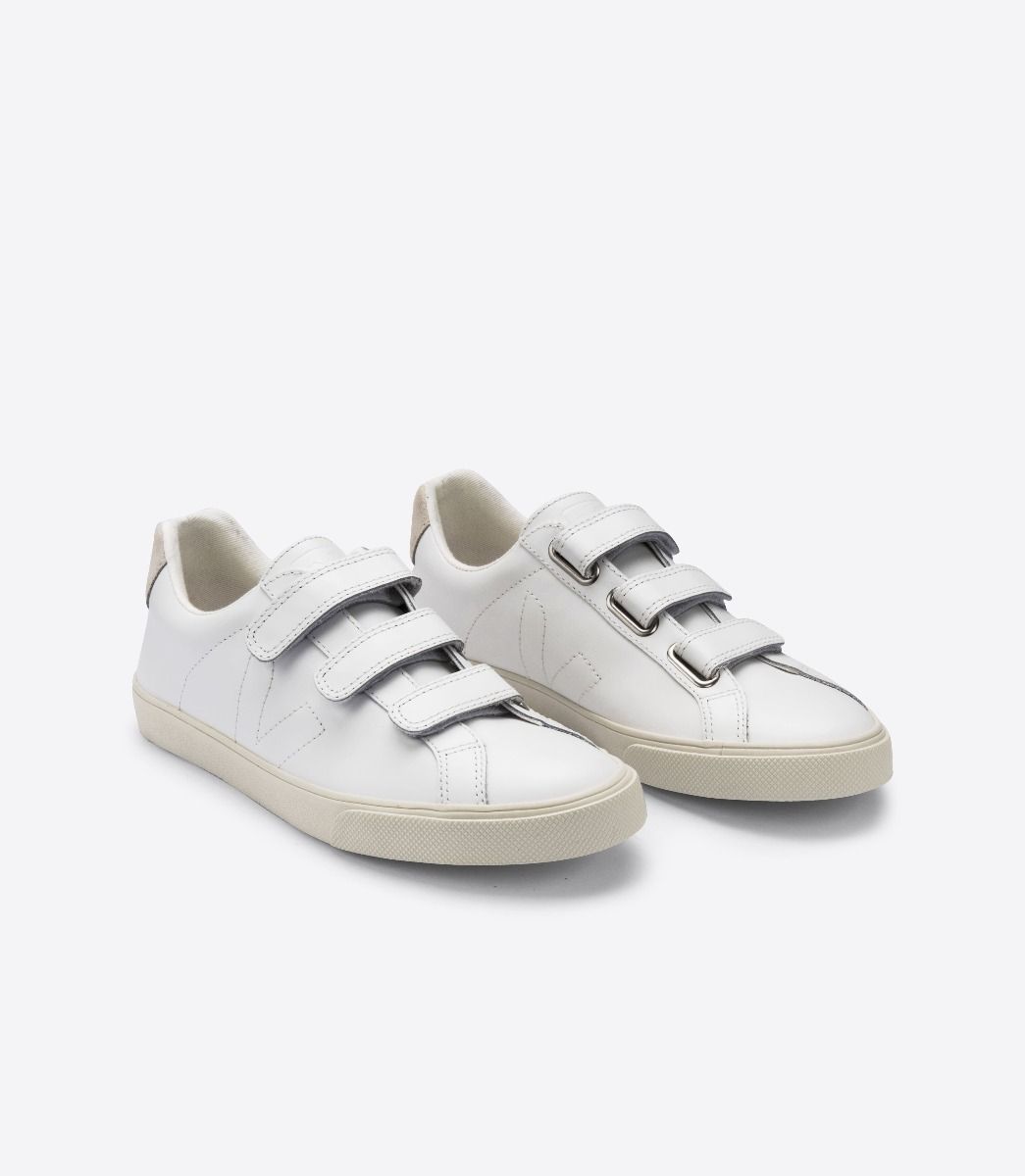 Sapatilhas Veja 3-Lock Leather Masculino Branco | AD6714098