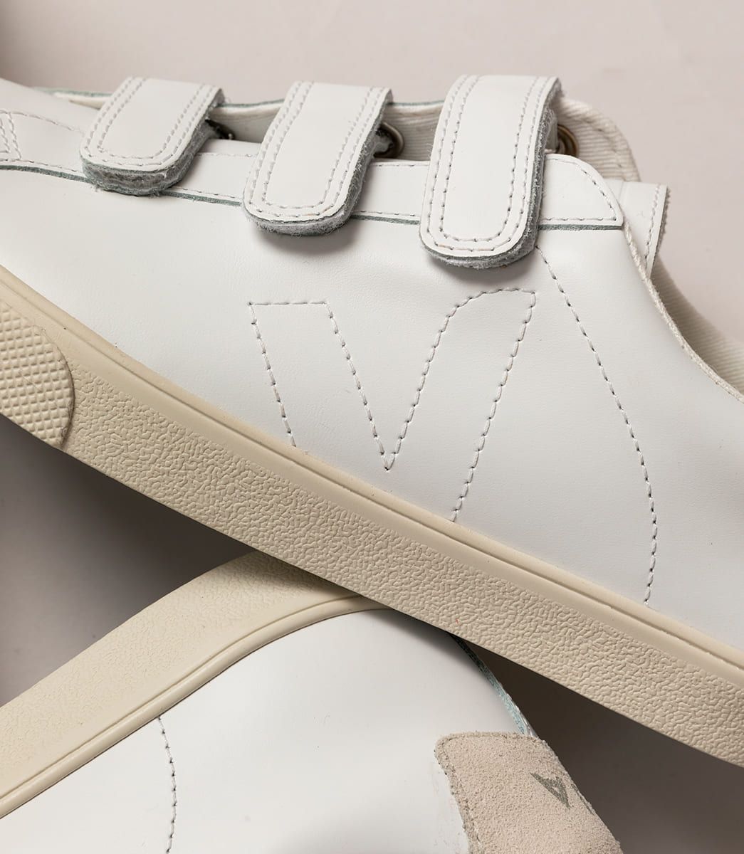 Sapatilhas Veja 3-Lock Leather Masculino Branco | AD6714098