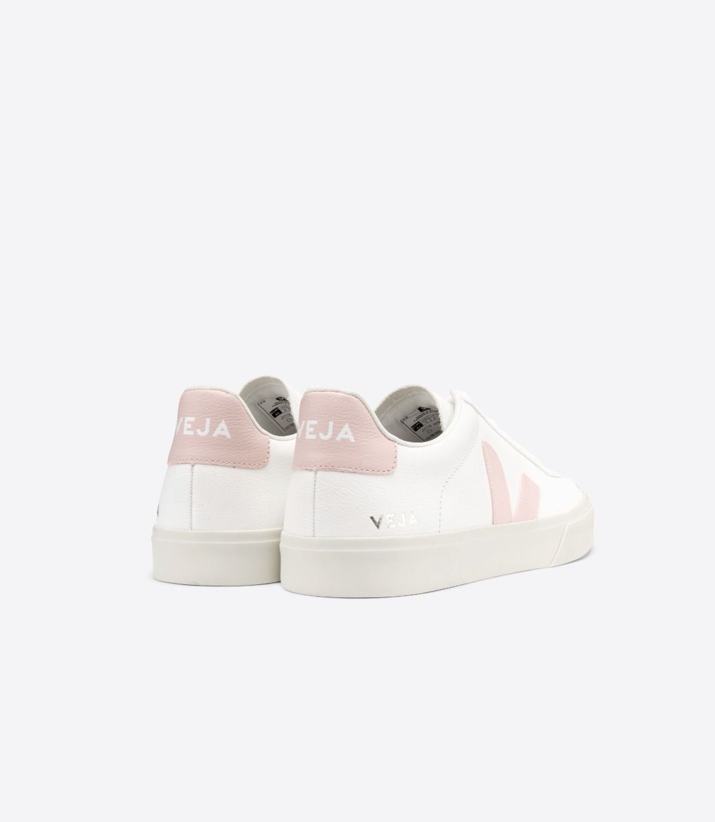 Sapatilhas Veja Campo Chromefree Feminino Branco Rosa | HJ7801365