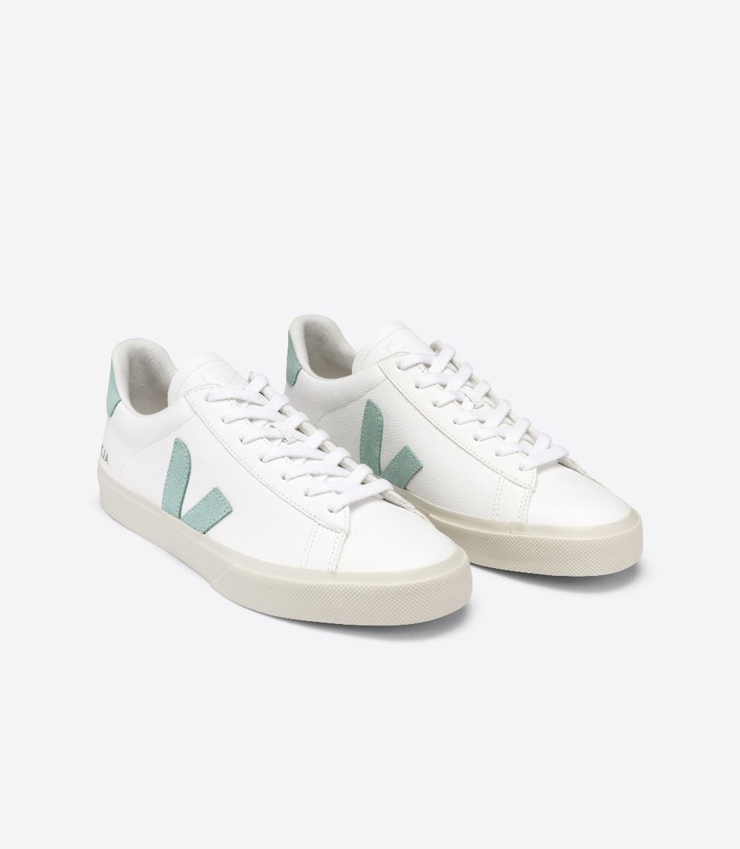 Sapatilhas Veja Campo Chromefree Feminino Branco Verdes | JB3842976