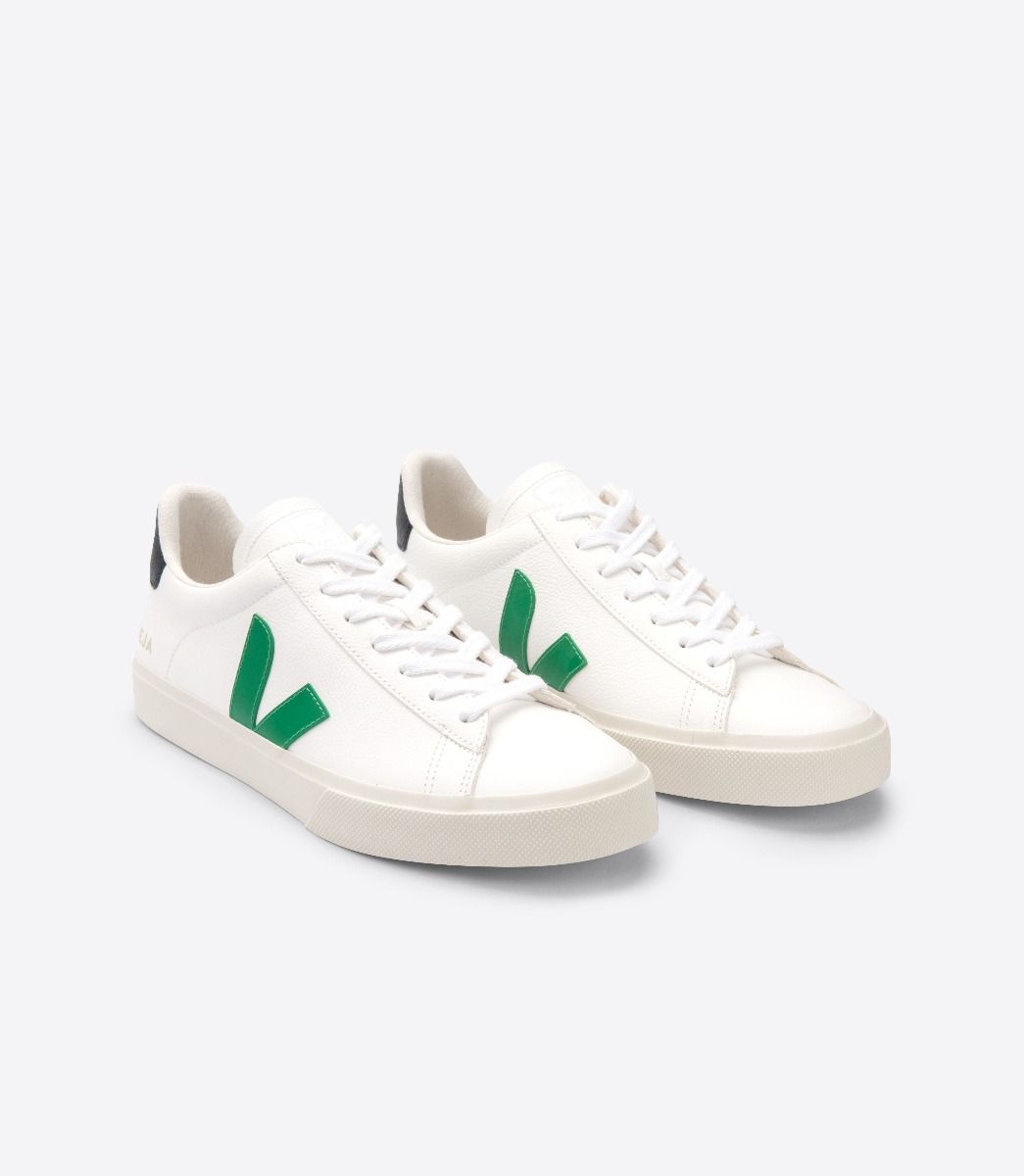 Sapatilhas Veja Campo Chromefree Feminino Branco Verdes Pretas | JD4690572