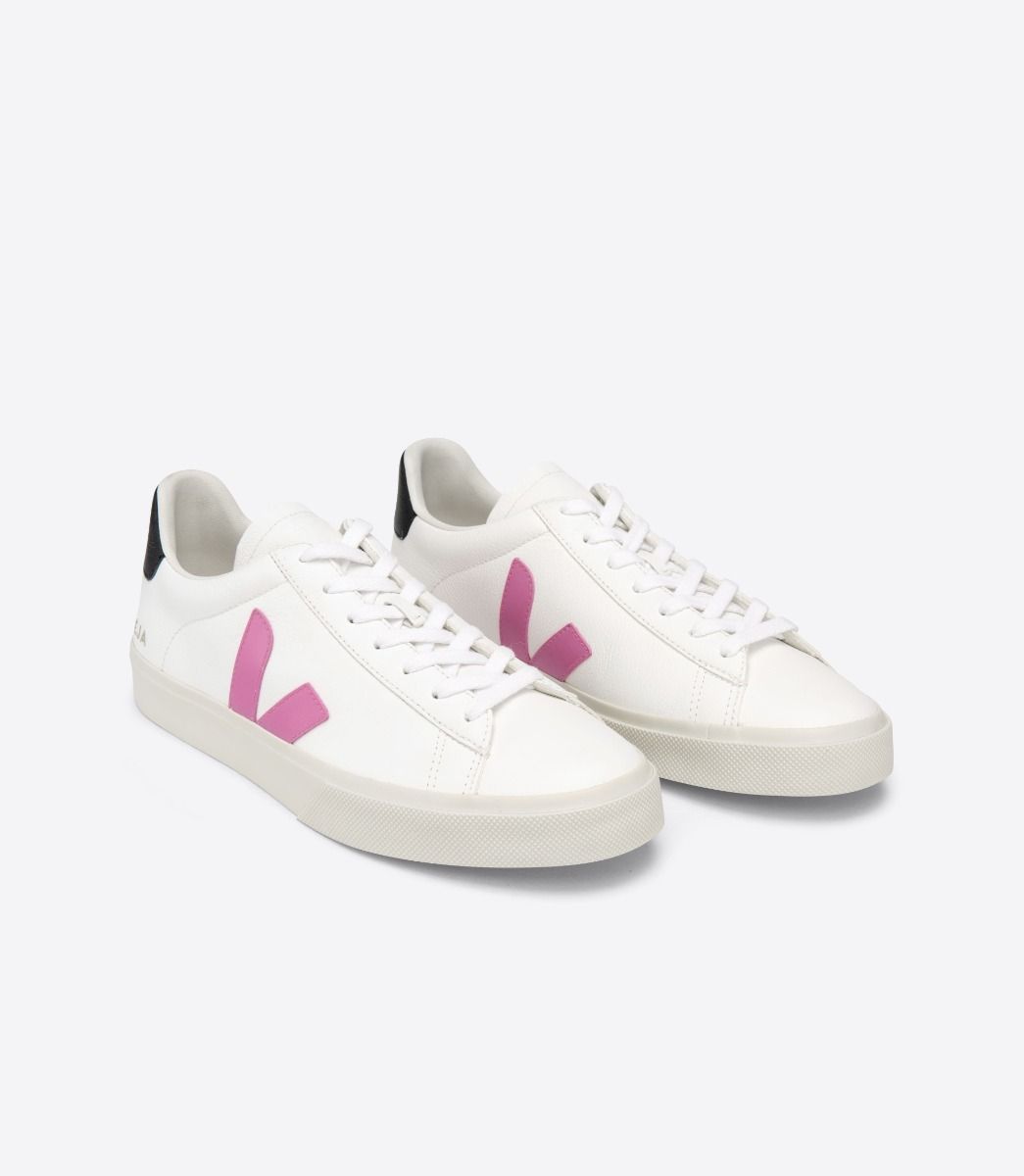 Sapatilhas Veja Campo Chromefree Feminino Branco Roxo Pretas | NG5710429