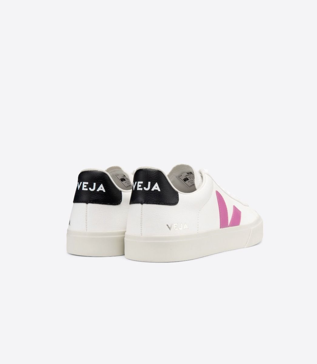 Sapatilhas Veja Campo Chromefree Feminino Branco Roxo Pretas | NG5710429