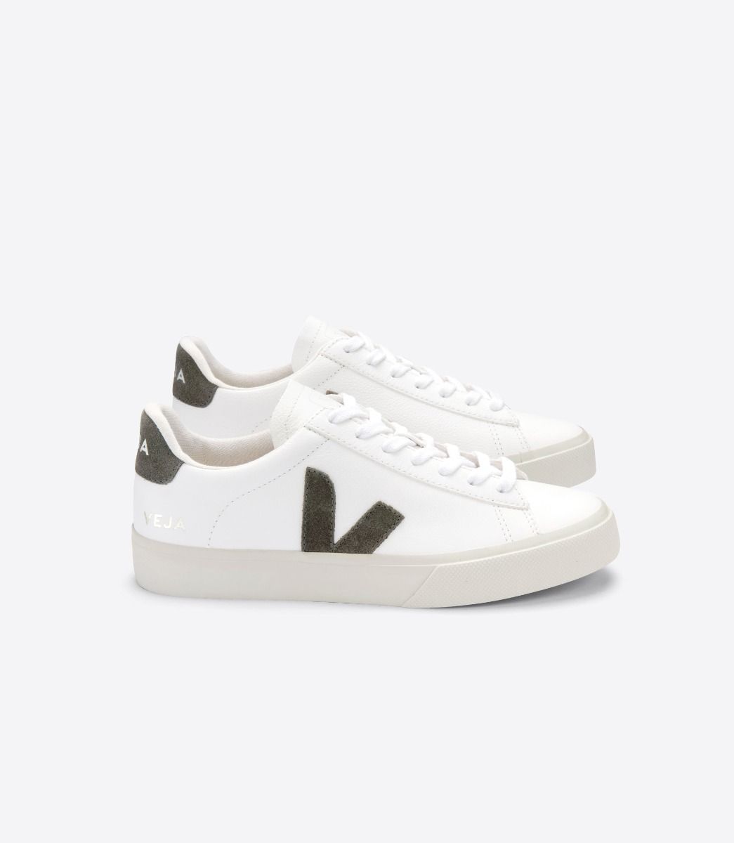 Sapatilhas Veja Campo Chromefree Feminino Branco Caqui | TQ3098672