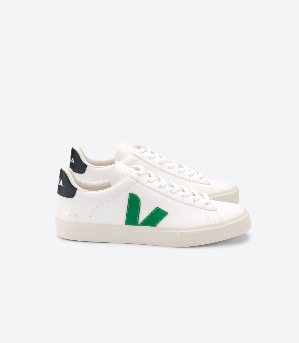 Sapatilhas Veja Campo Chromefree Masculino Branco Verdes Pretas | DR1548032