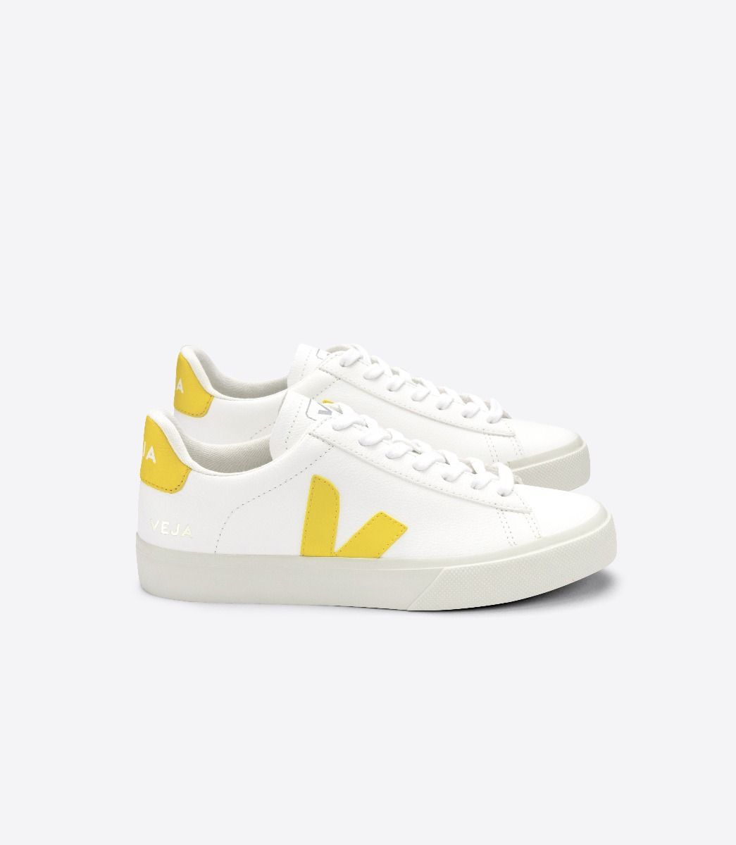 Sapatilhas Veja Campo Chromefree Masculino Branco Amarelas | IF7059348