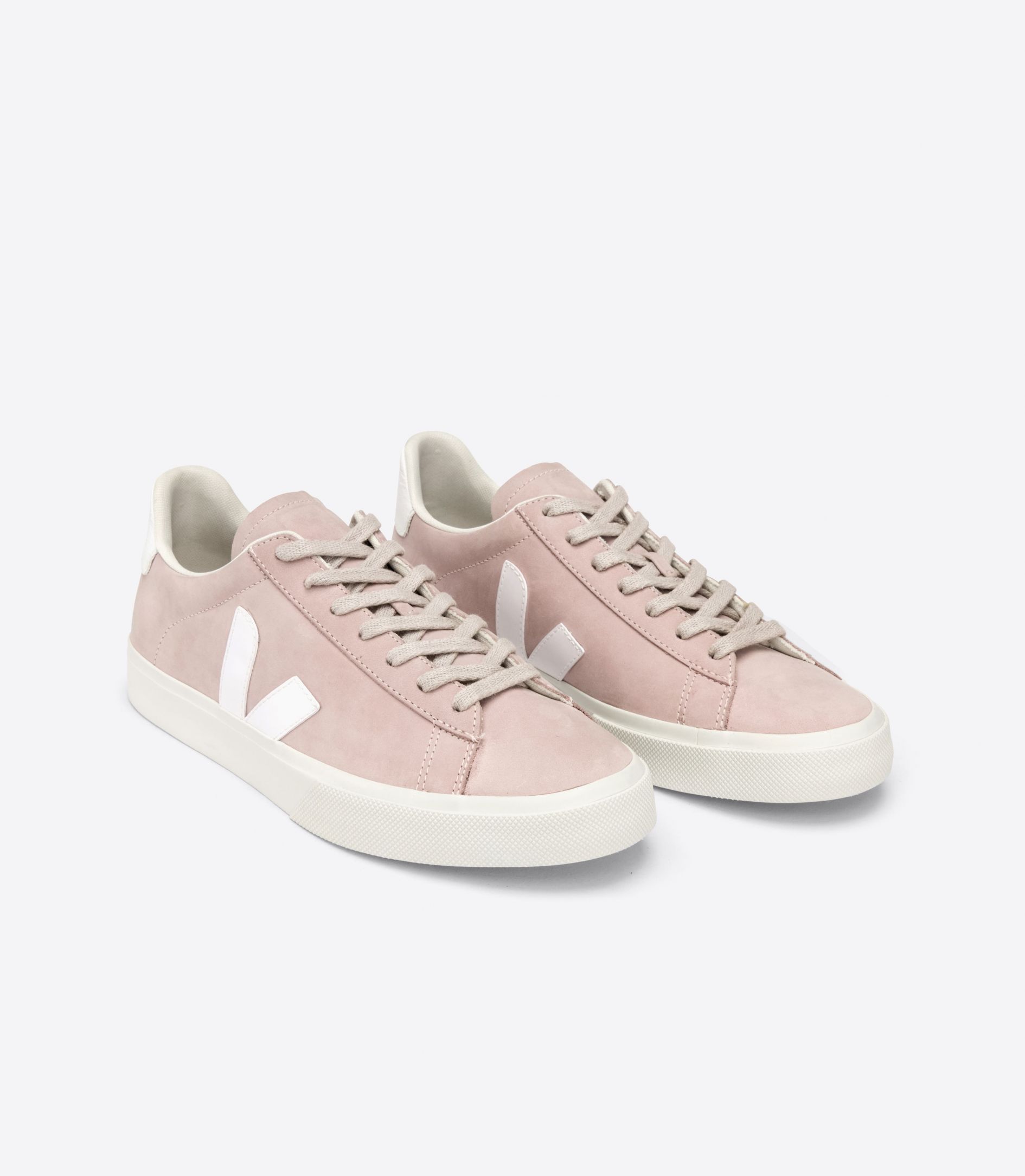 Sapatilhas Veja Campo Nubuck Feminino Branco | KO7514238