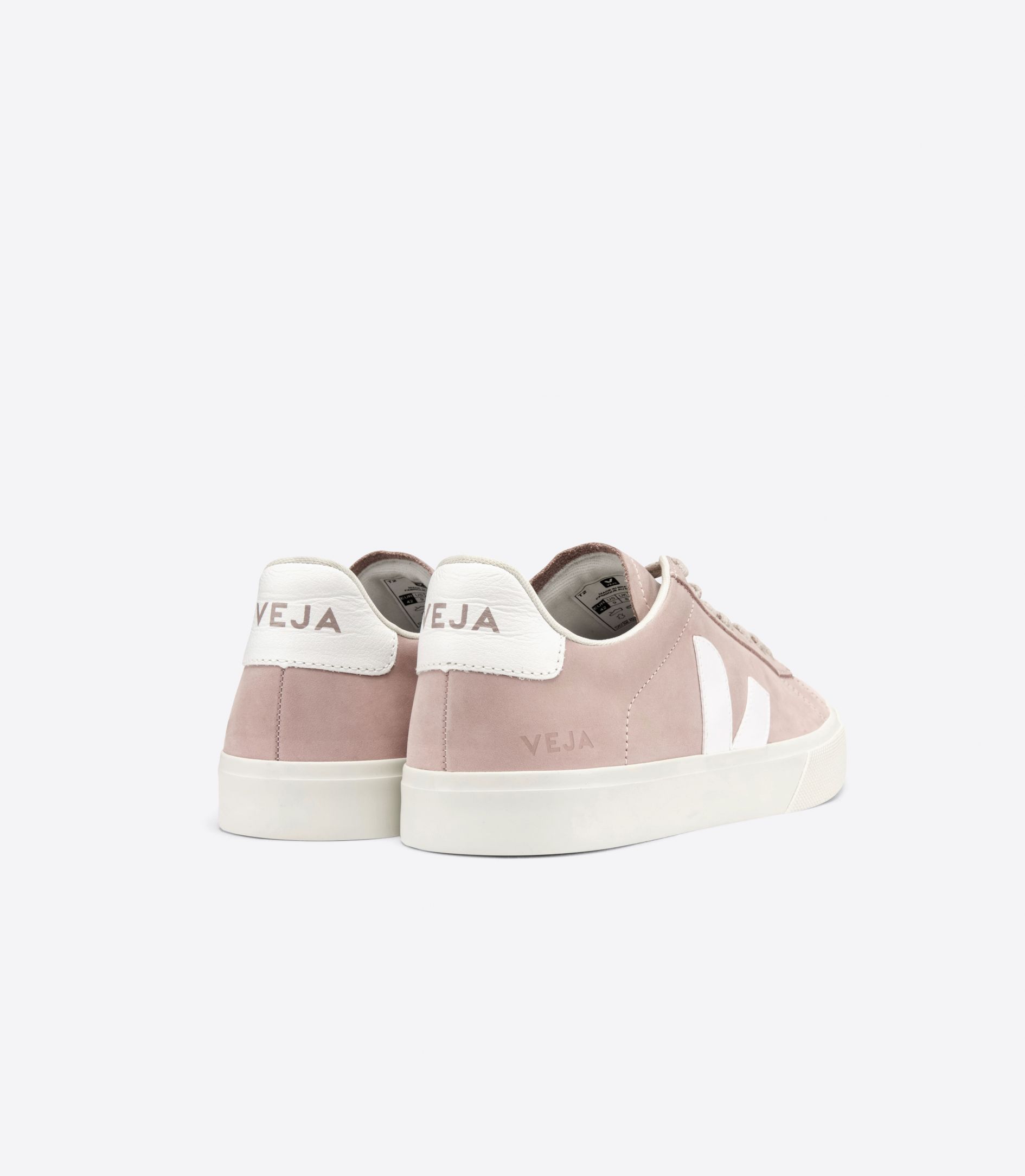 Sapatilhas Veja Campo Nubuck Feminino Branco | KO7514238