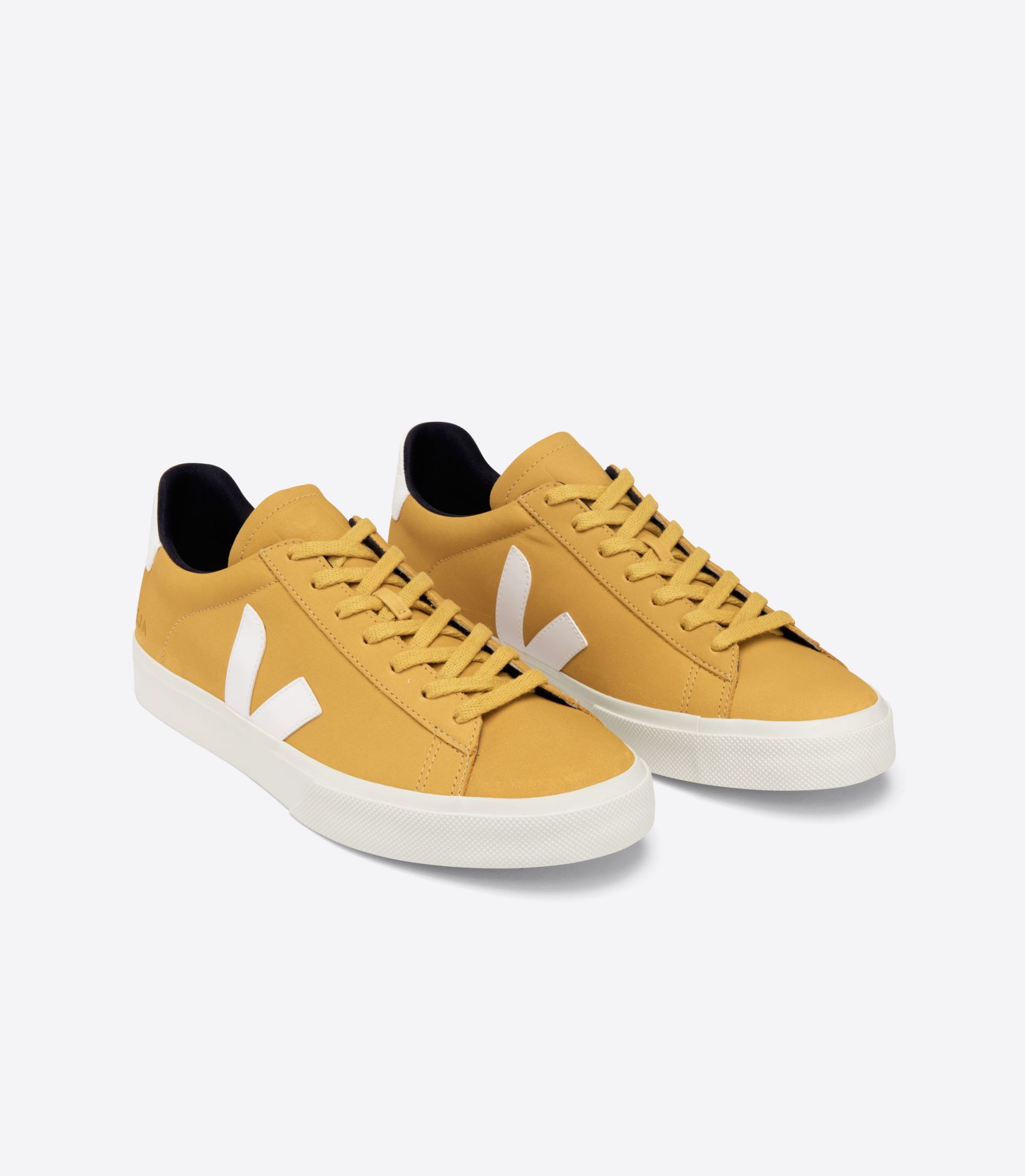 Sapatilhas Veja Campo Nubuck Masculino Amarelas Branco | BW2376041