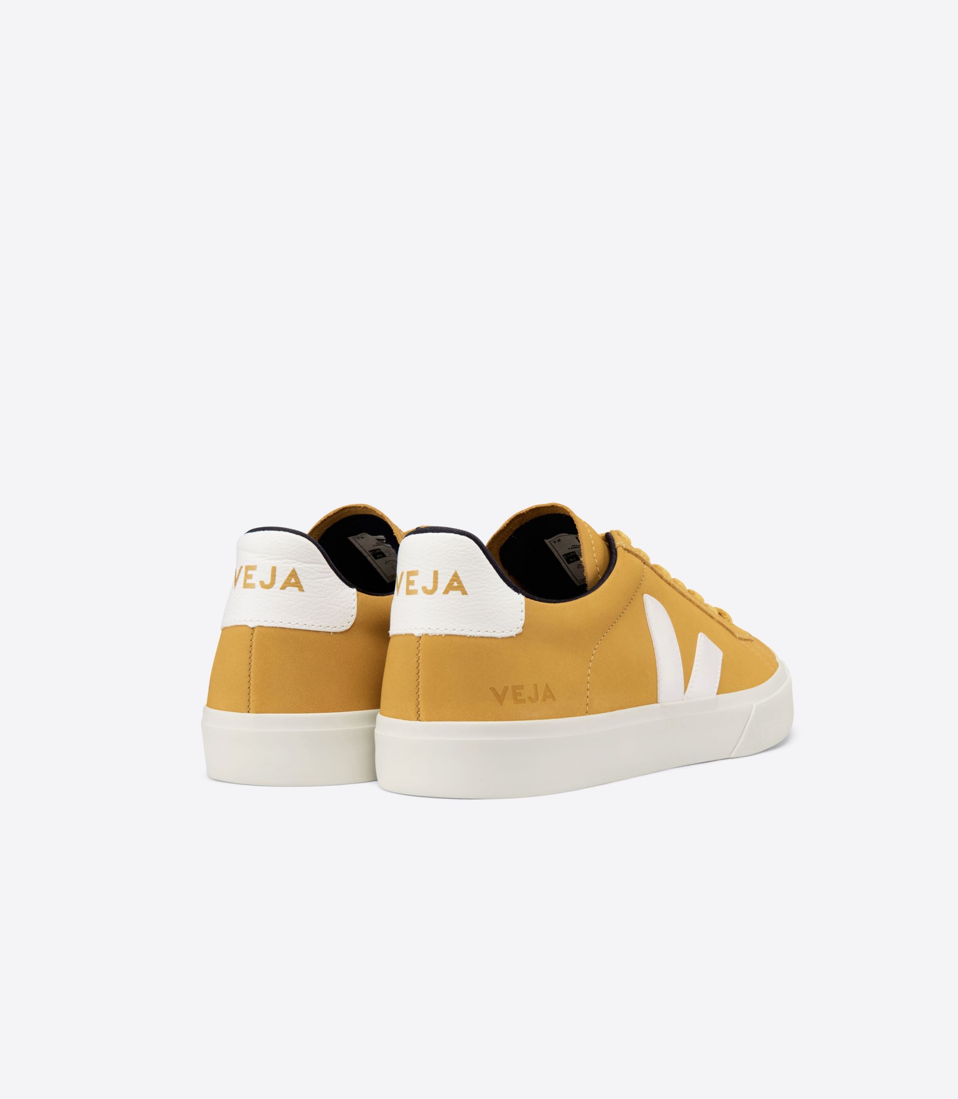 Sapatilhas Veja Campo Nubuck Masculino Amarelas Branco | BW2376041