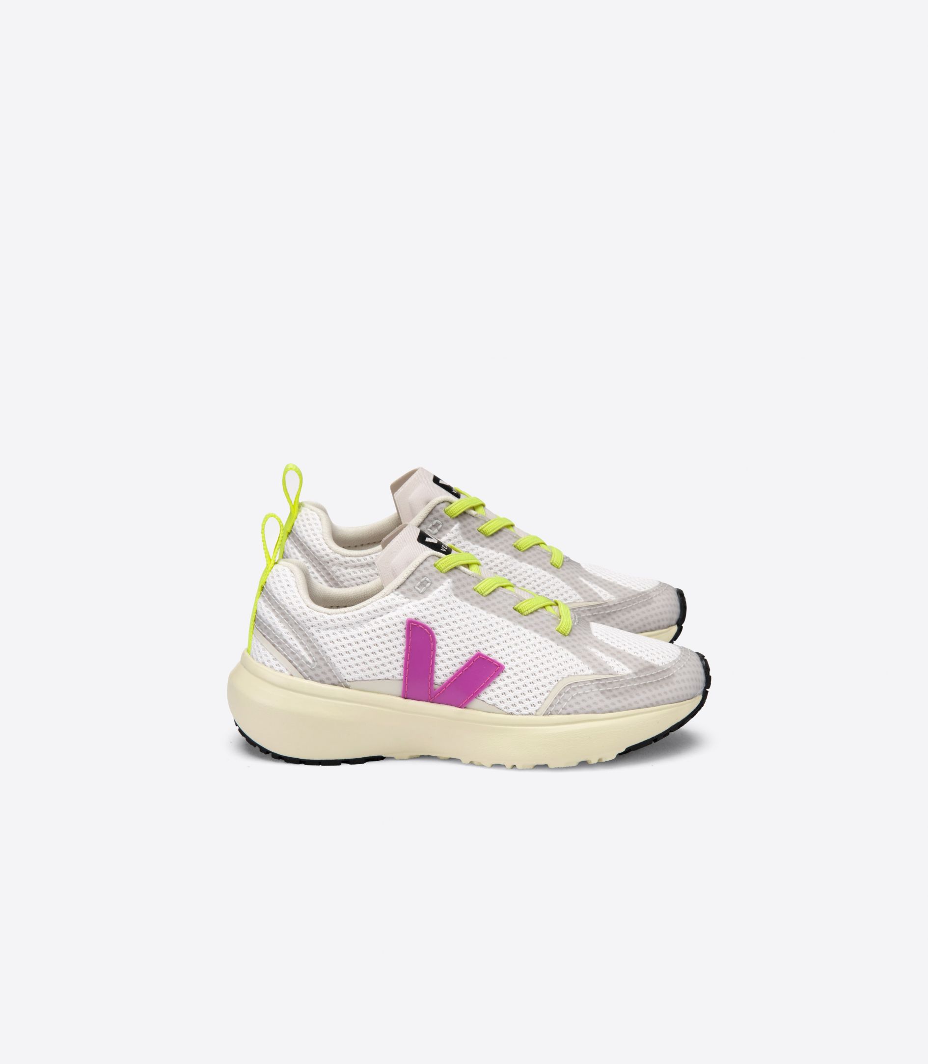 Sapatilhas Veja Canary Elastic Renda Criança Branco Roxo | FQ6912540