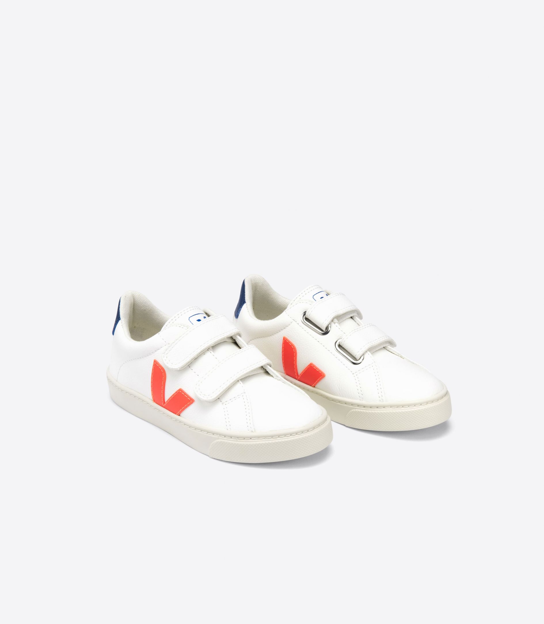 Sapatilhas Veja Esplar Chromefree Criança Branco Laranja Azuis | PB0456239