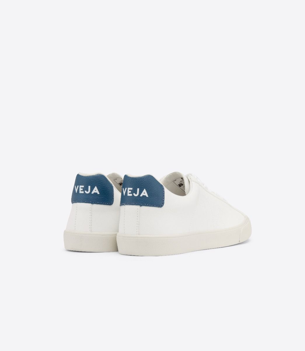 Sapatilhas Veja Esplar Chromefree Feminino Branco Azuis | IP3895471