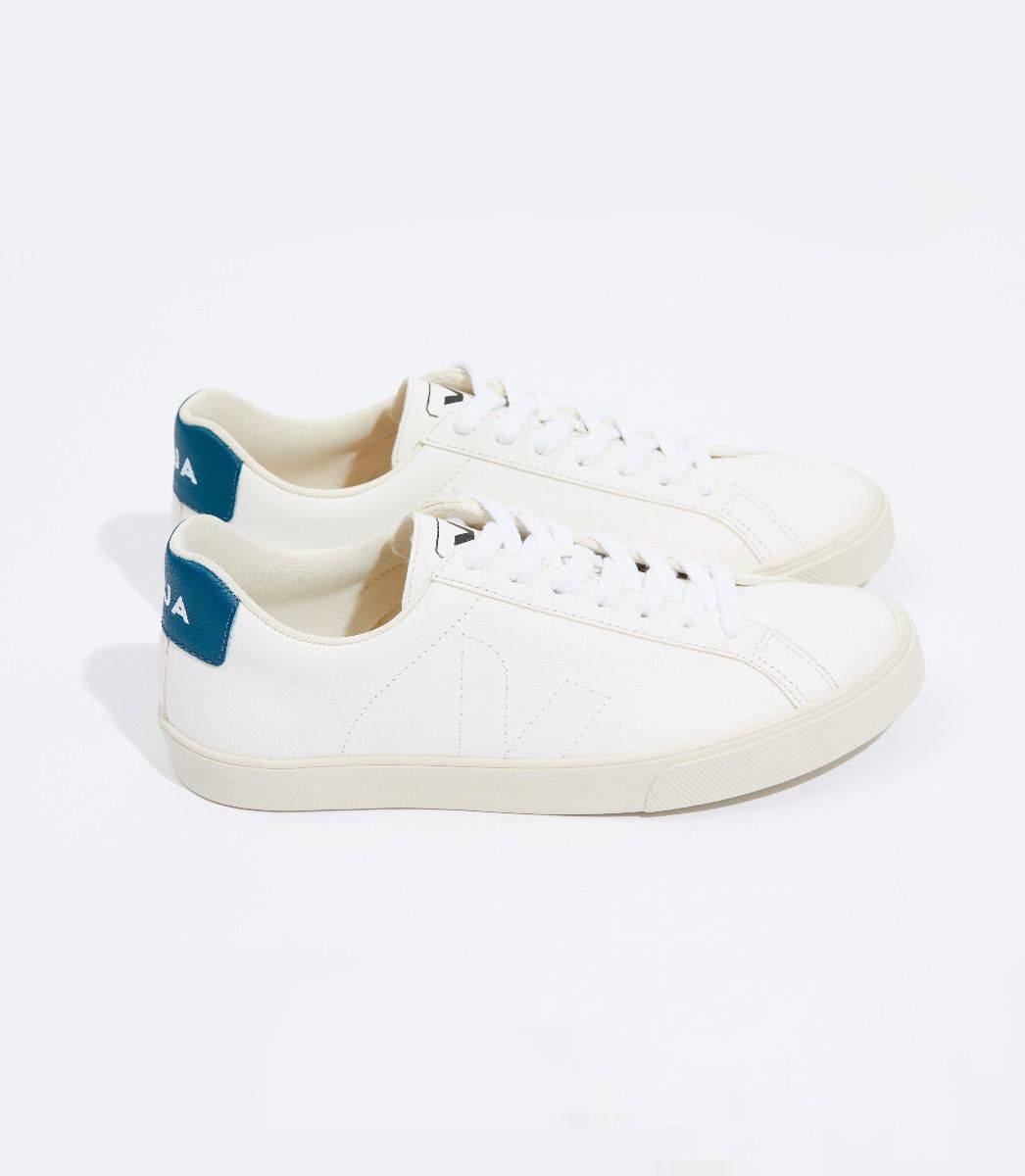 Sapatilhas Veja Esplar Chromefree Feminino Branco Azuis | IP3895471