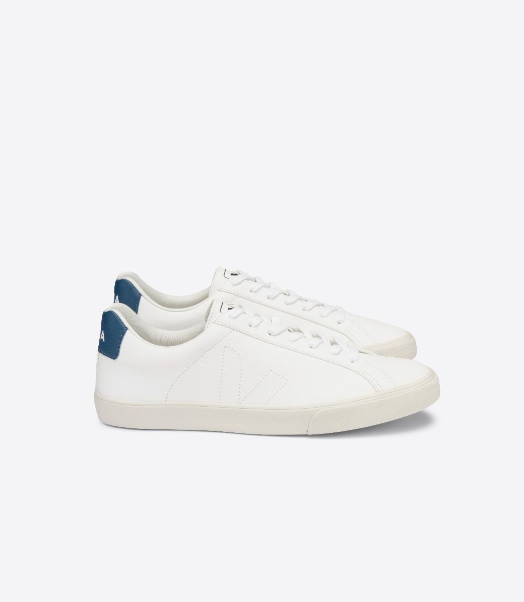 Sapatilhas Veja Esplar Chromefree Feminino Branco Azuis | IP3895471