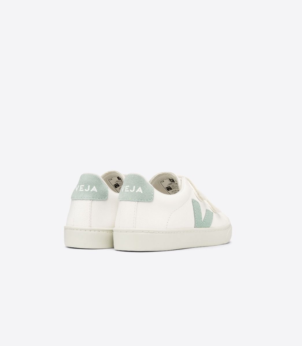 Sapatilhas Veja Esplar Chromefree Leather Criança Branco Verdes | EZ4018573