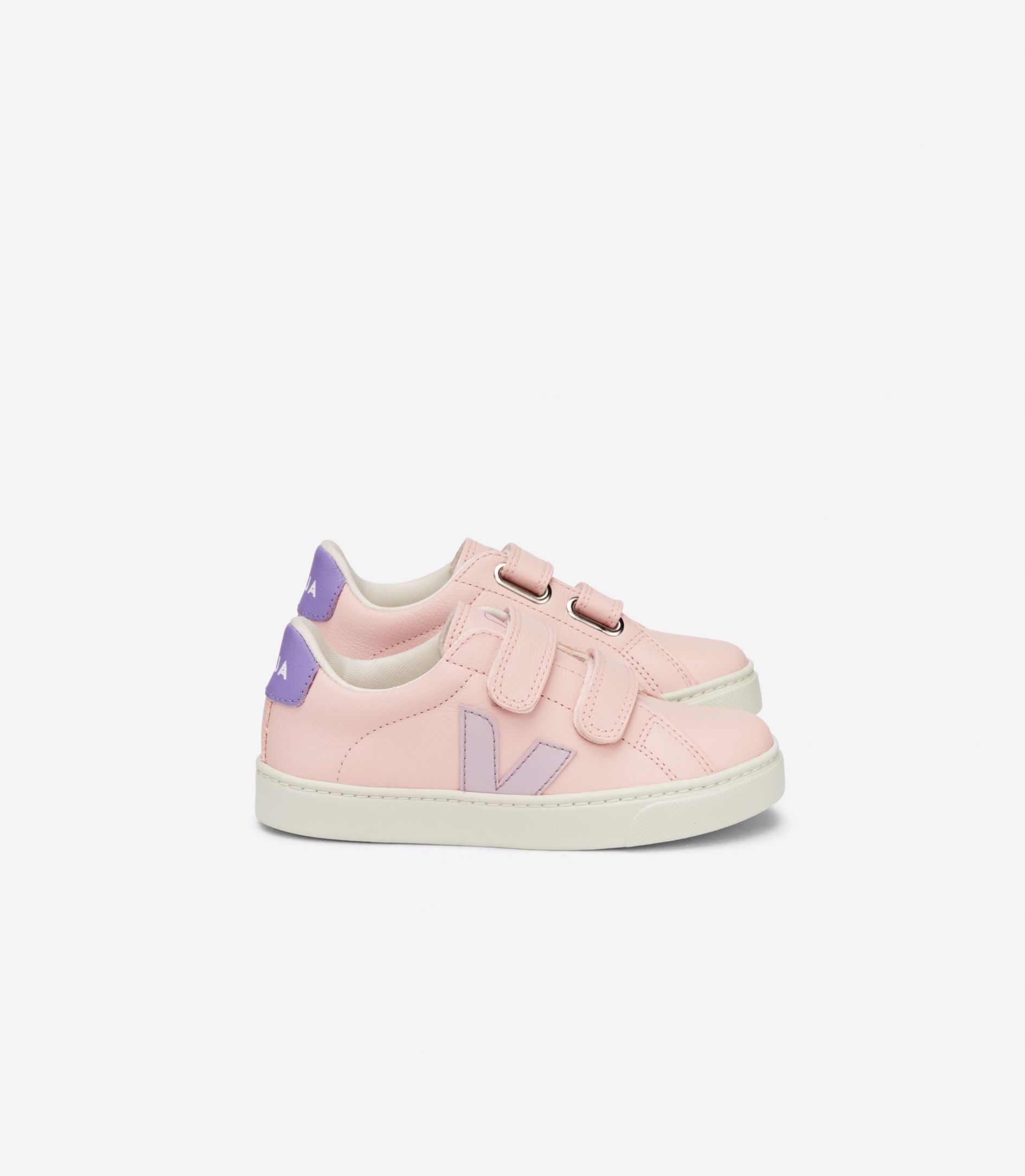 Sapatilhas Veja Esplar Chromefree Leather Criança Rosa | ME7924136