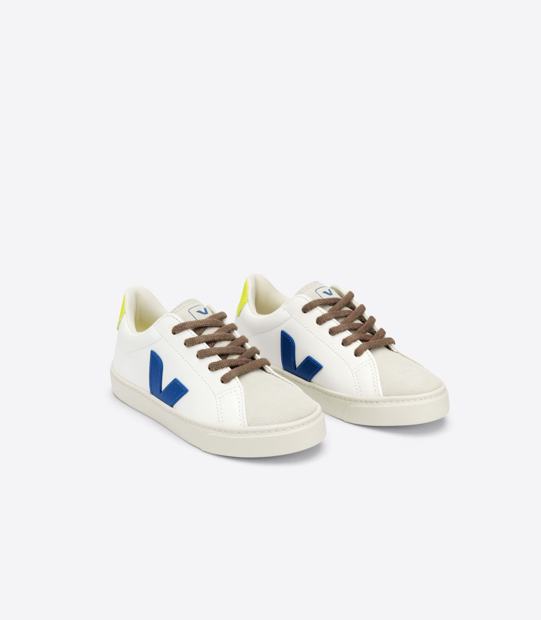 Sapatilhas Veja Esplar Laces Chromefree Criança Branco Azul Anil | HM5698234