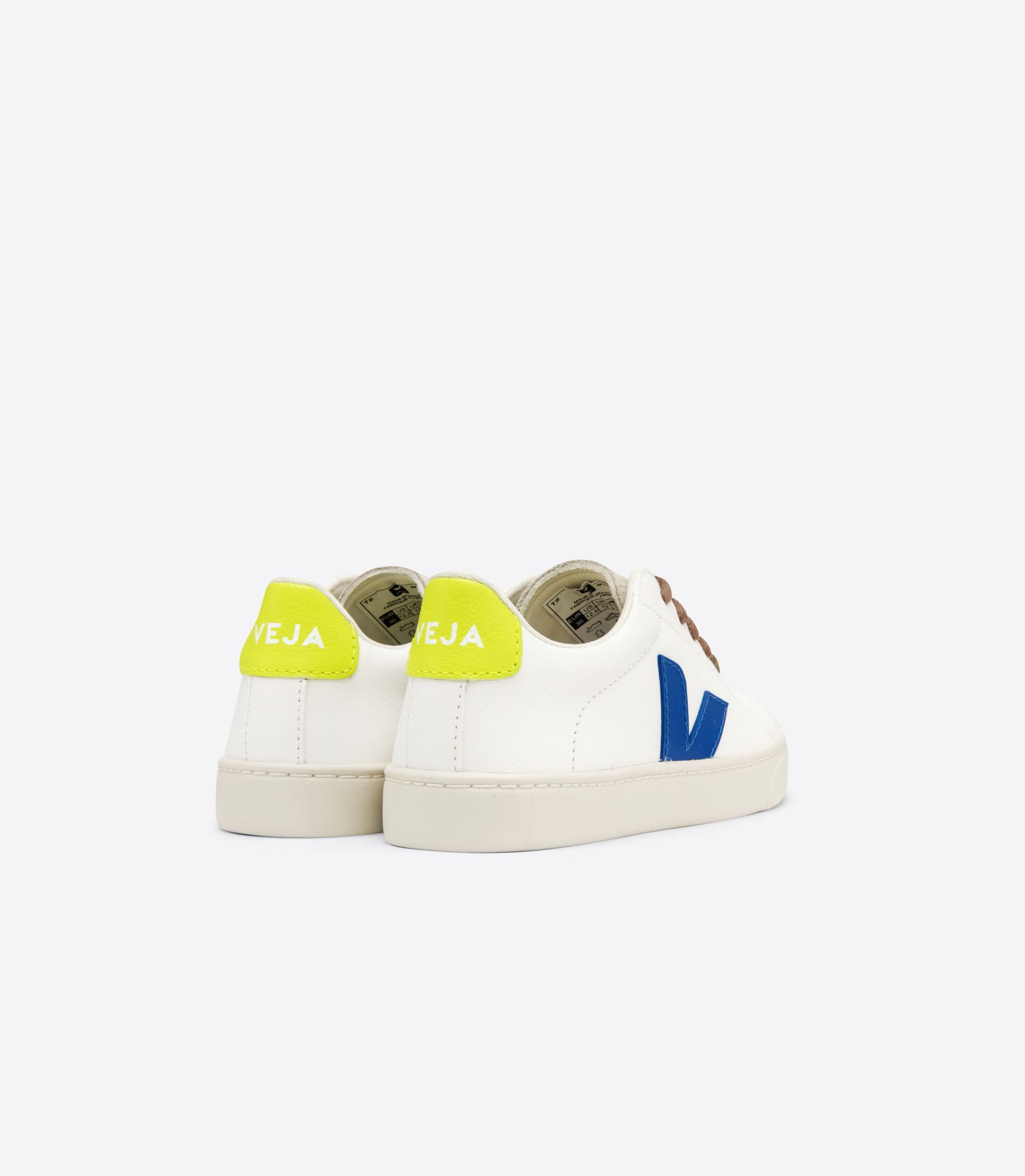 Sapatilhas Veja Esplar Laces Chromefree Criança Branco Azul Anil | HM5698234