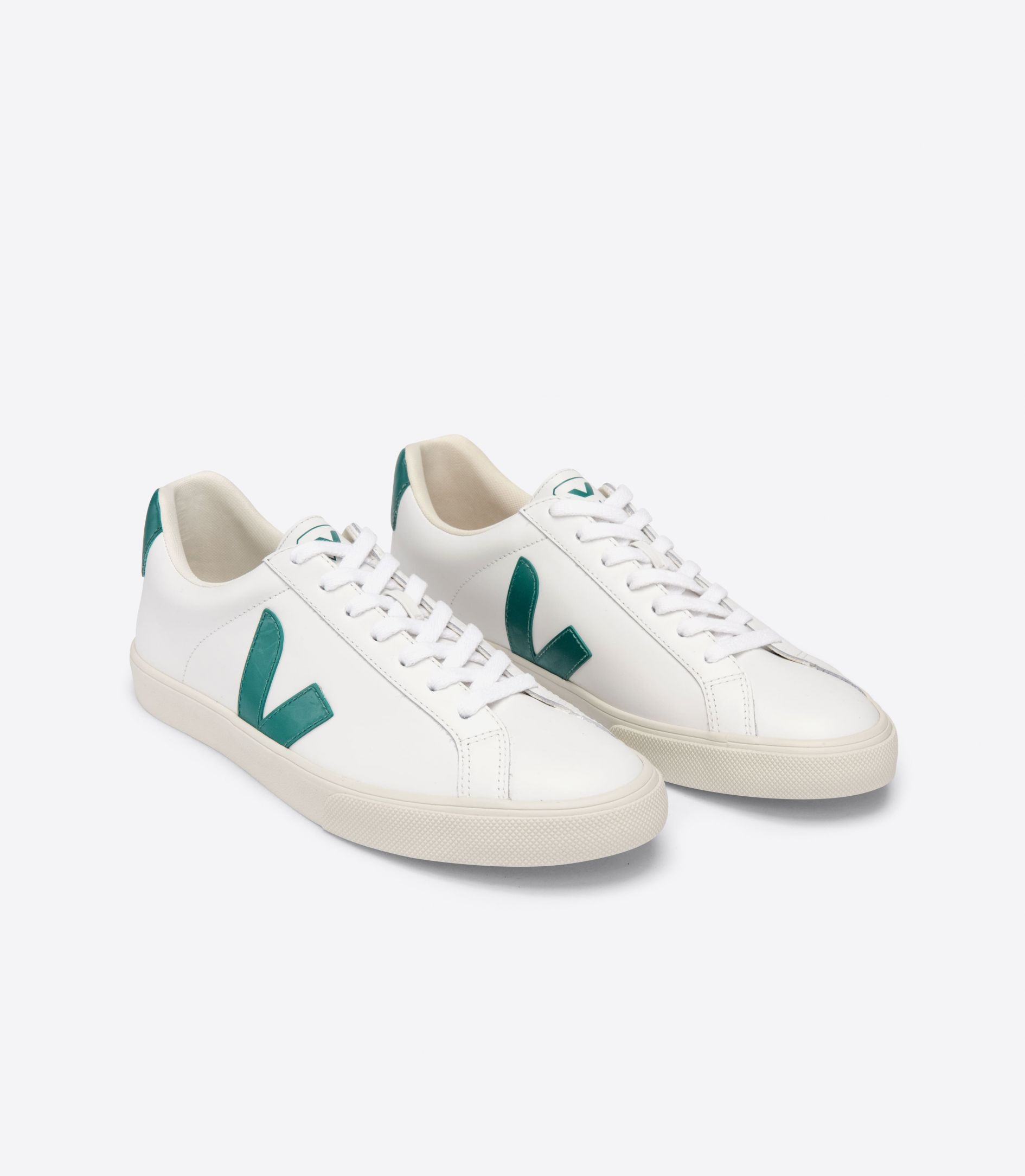 Sapatilhas Veja Esplar Leather Feminino Branco Marrom | EU3862547