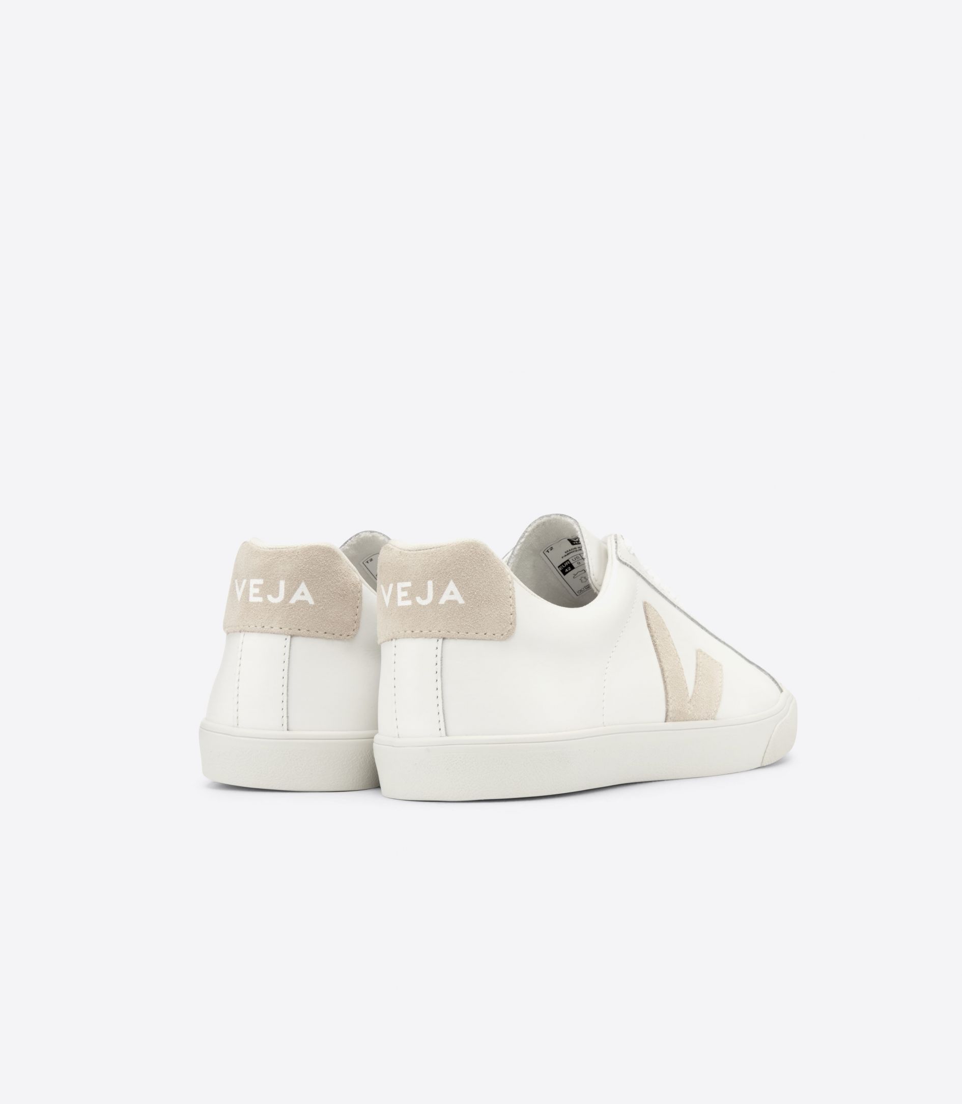 Sapatilhas Veja Esplar Leather Feminino Branco Bege | PK7621805