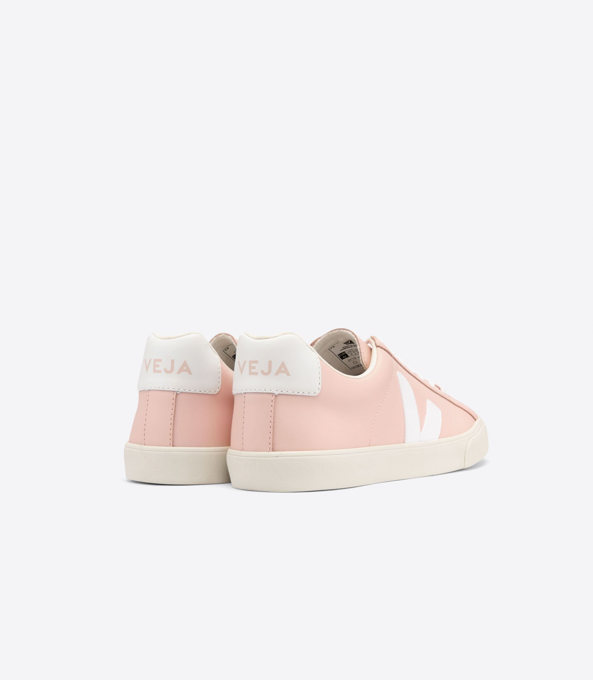 Sapatilhas Veja Esplar Leather Feminino Rosa Branco | XK6097824