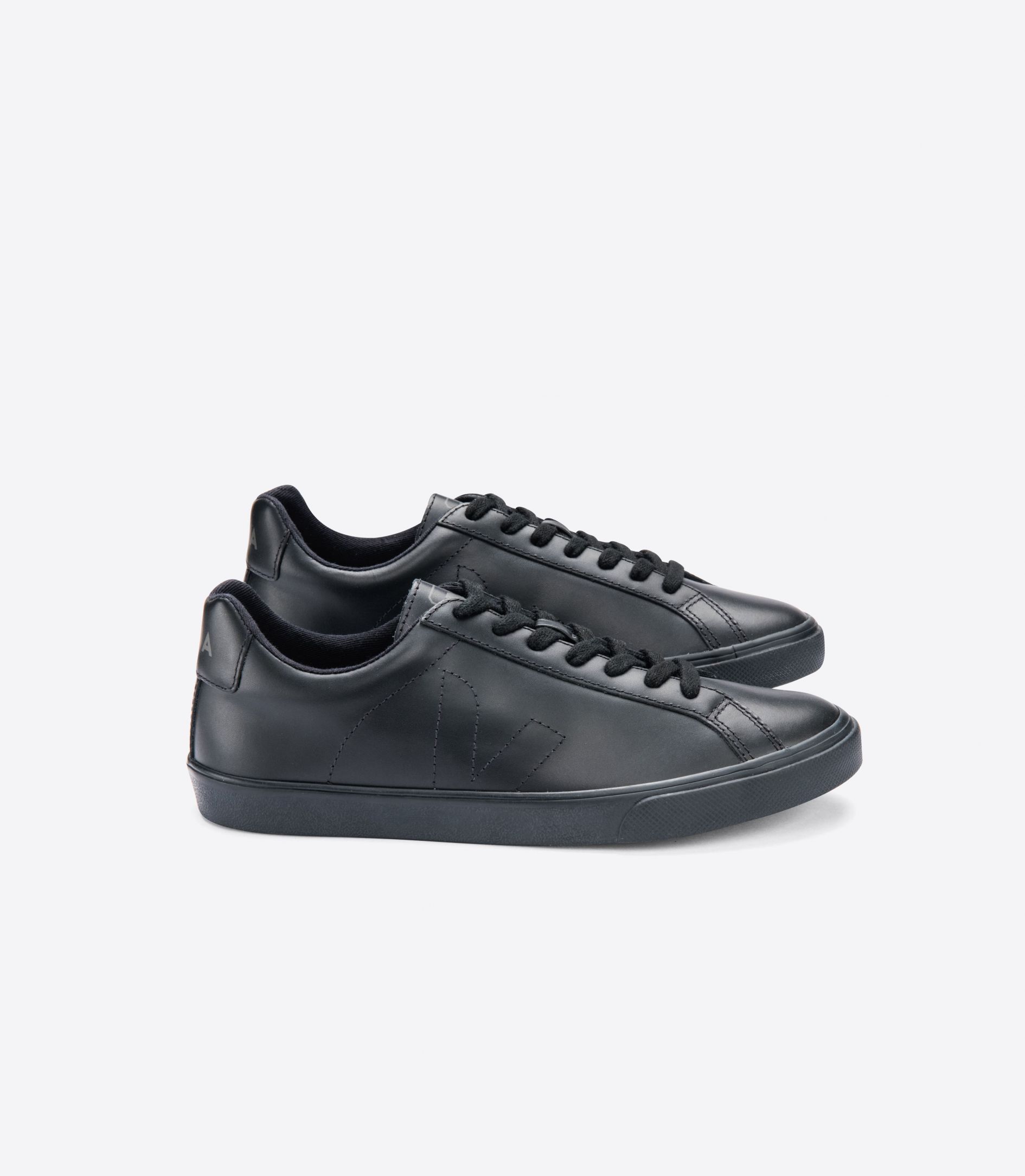 Sapatilhas Veja Esplar Leather Masculino Pretas | NR8356490