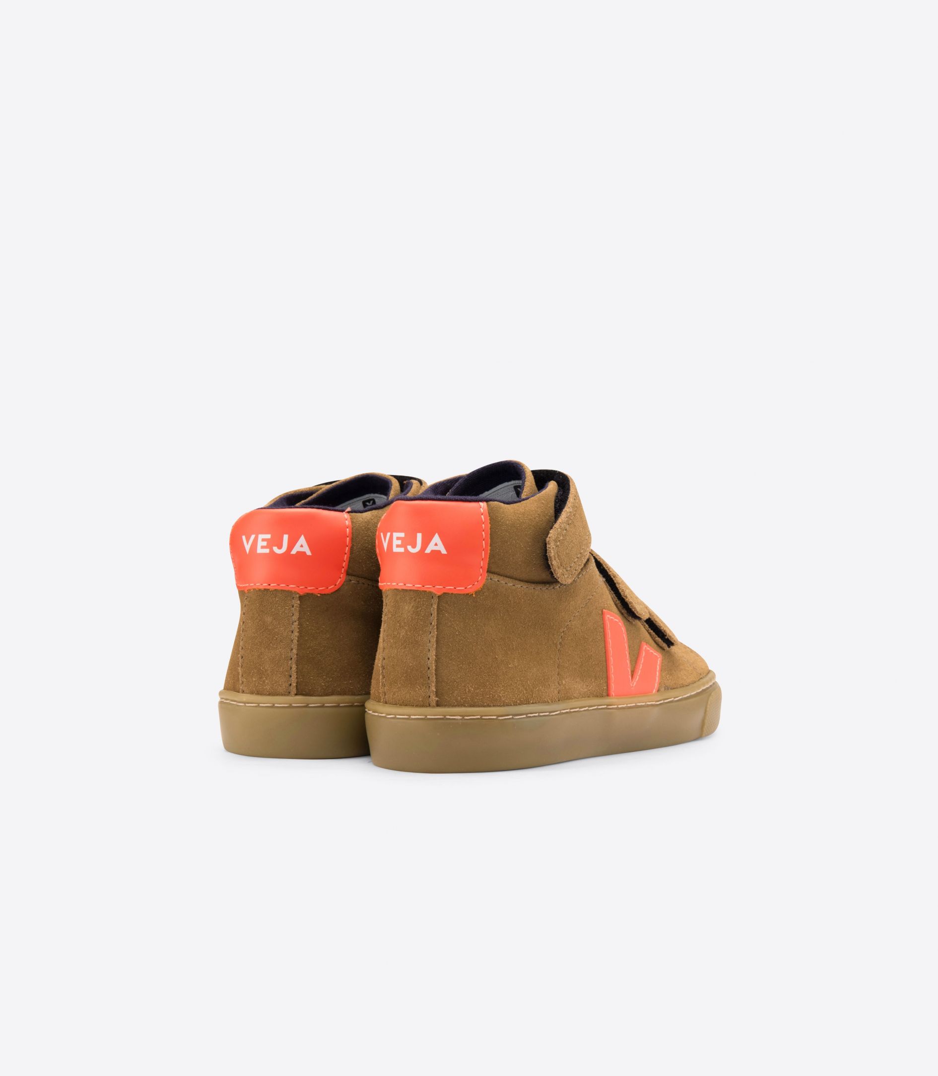 Sapatilhas Veja Esplar Medio Suede Criança Marrom Laranja | FO6174058