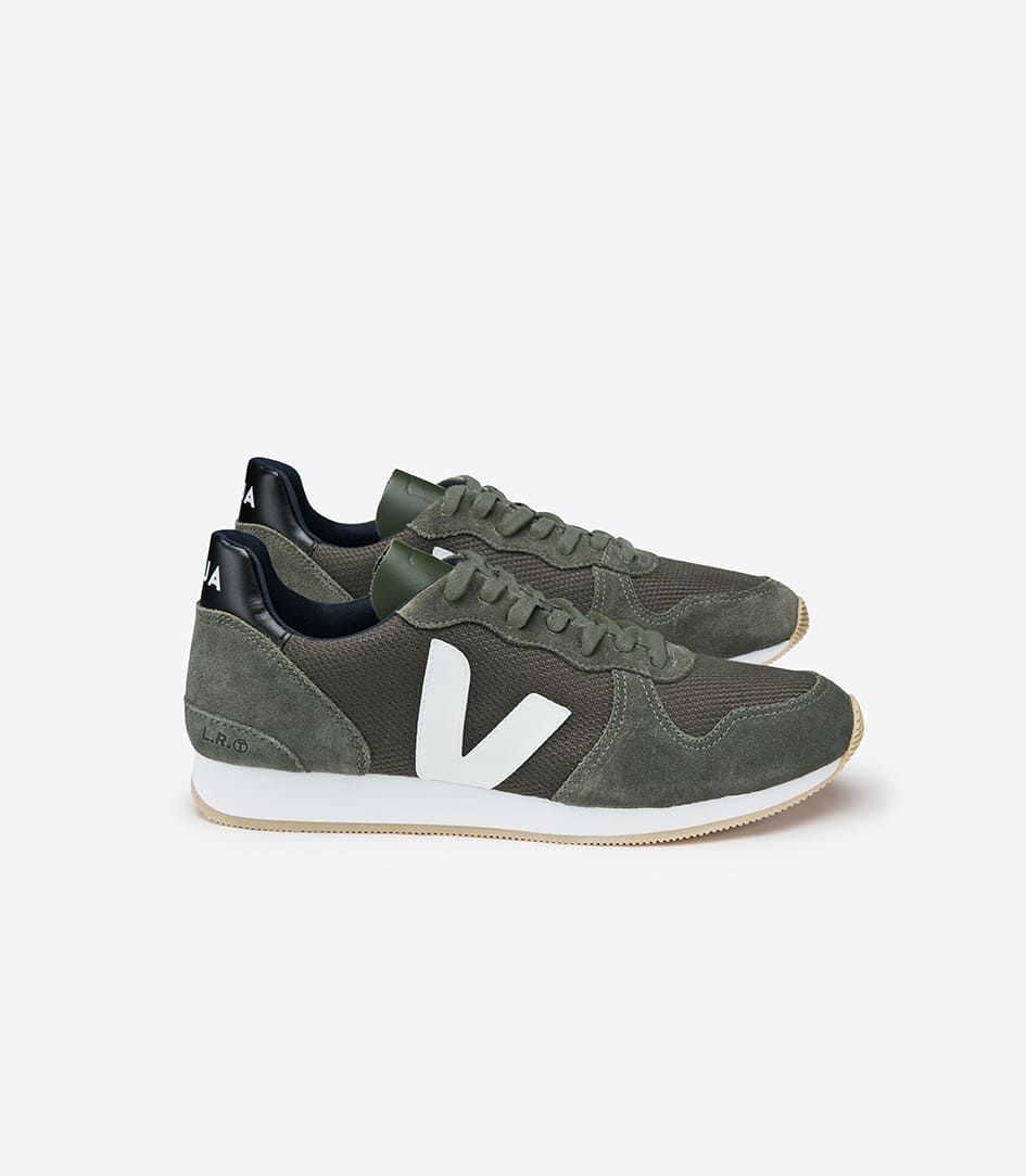 Sapatilhas Veja Holiday B-Mesh Masculino Verde Oliva Branco | YS5216349