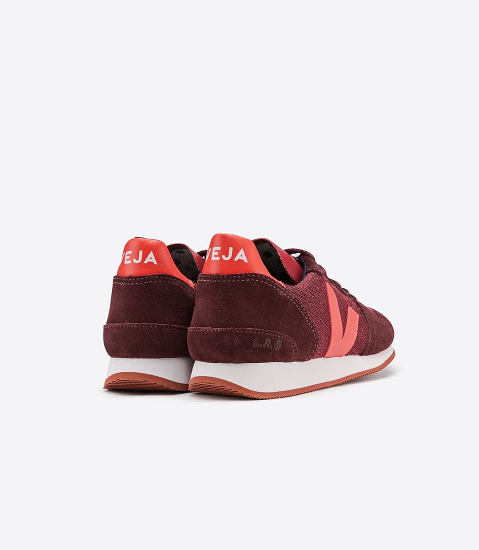 Sapatilhas Veja Holiday Pixel Feminino Bordeaux Laranja | OK3915264