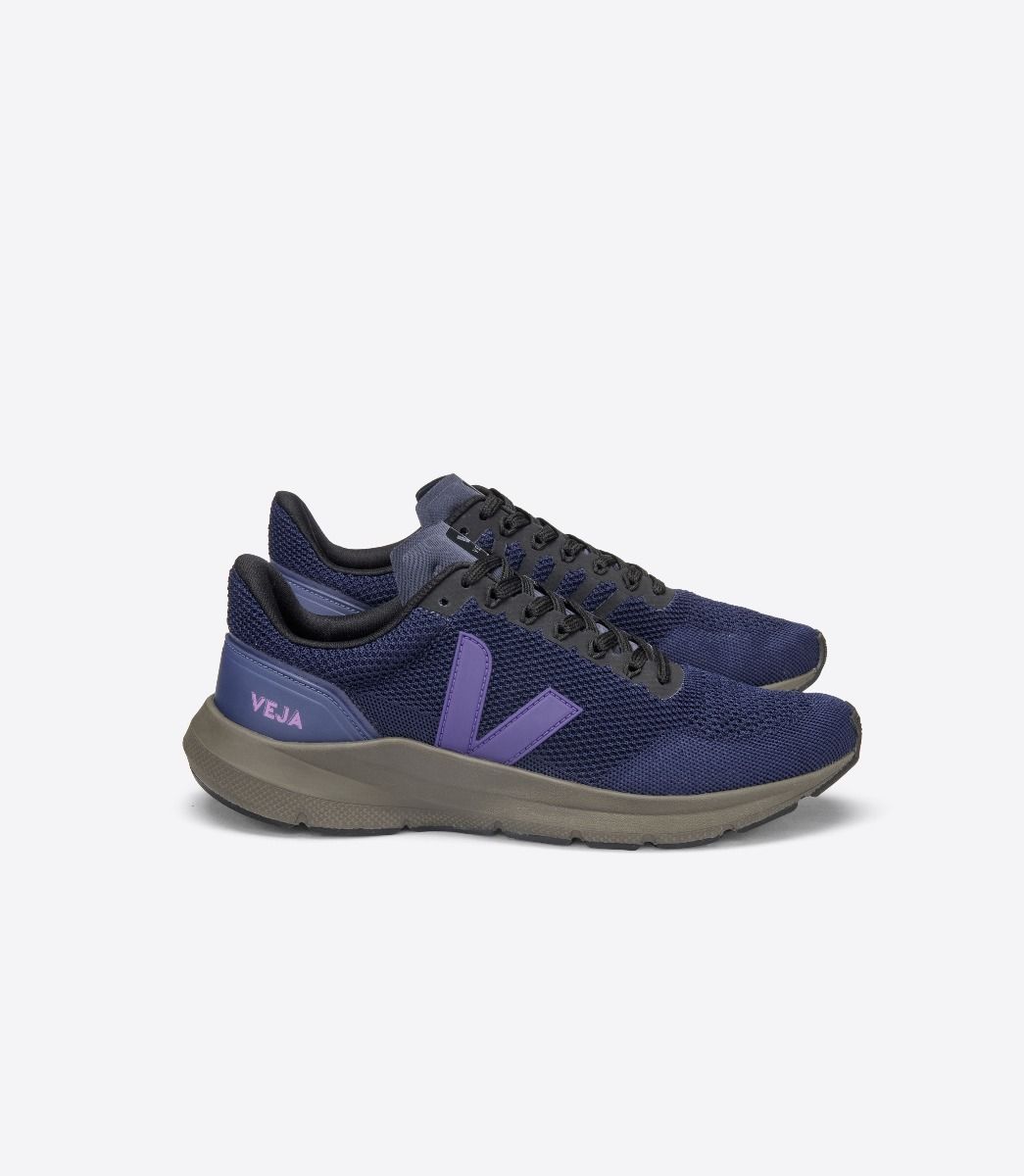 Sapatilhas Veja Marlin V-Knit Feminino Azuis Roxo | AX6109783