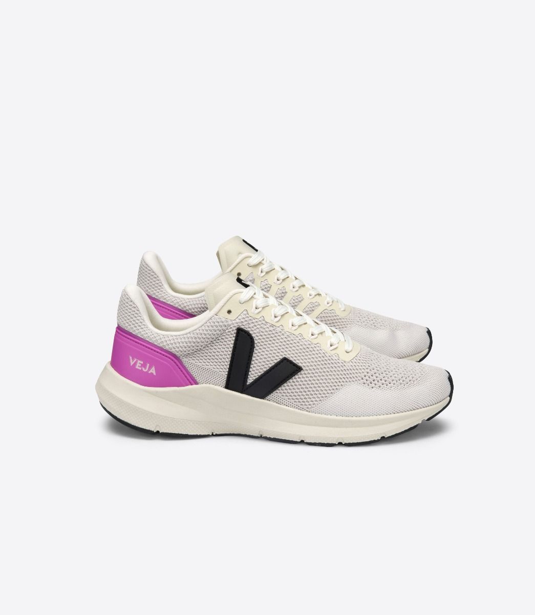 Sapatilhas Veja Marlin V-Knit Feminino Pretas Roxo | WM7948061