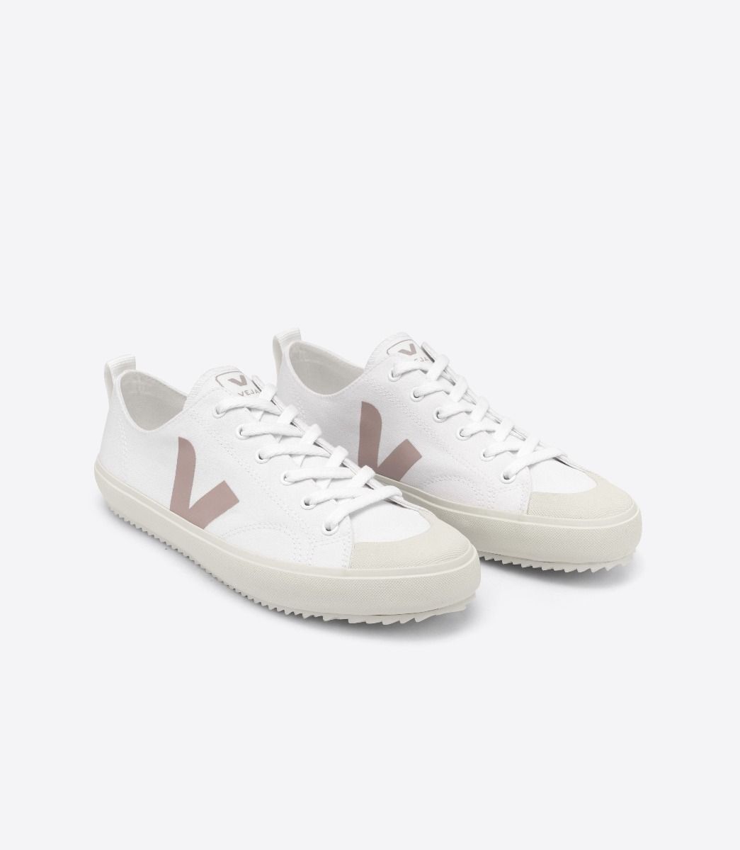 Sapatilhas Veja Nova Canvas Feminino Branco Rosa | YC5139426