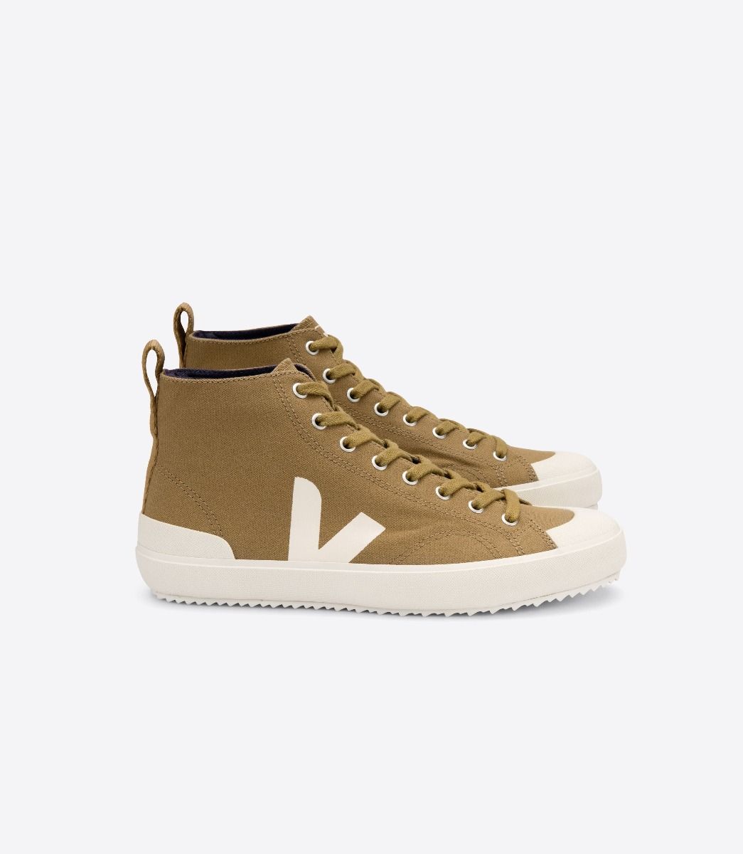 Sapatilhas Veja Nova High Top Canvas Tent Pierre Masculino Marrom | RY5392084