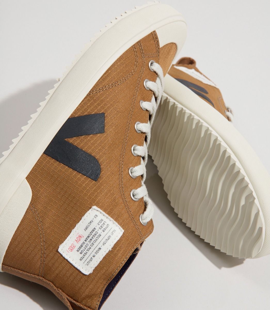 Sapatilhas Veja Nova Hl Ripstop Feminino Marrom Pretas | CI3572869