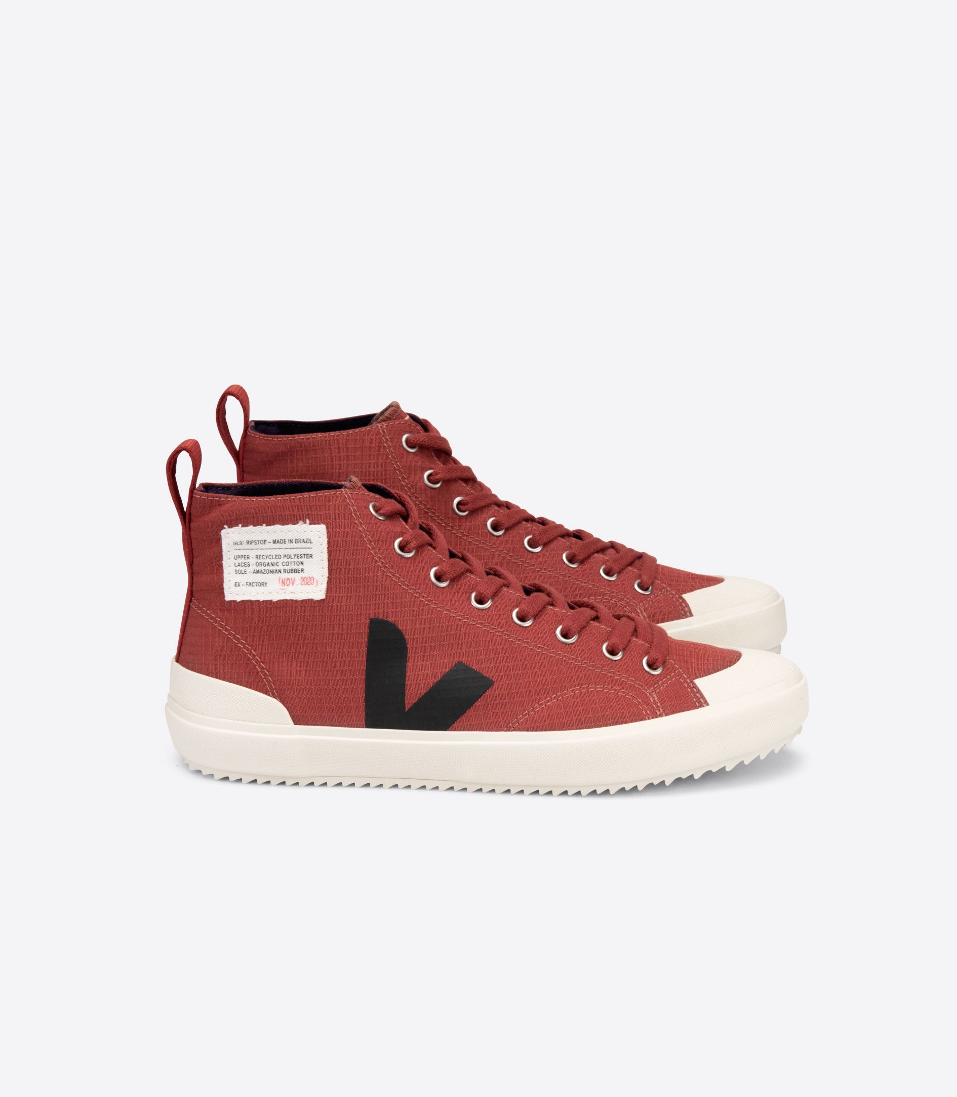 Sapatilhas Veja Nova Hl Ripstop Feminino Vermelhas Pretas | NE1628795