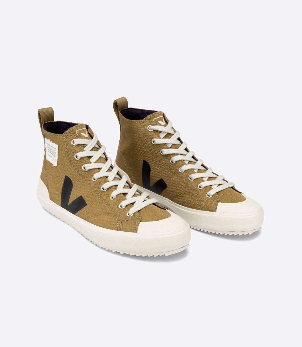 Sapatilhas Veja Nova Hl Ripstop Masculino Marrom Pretas | CS6510973