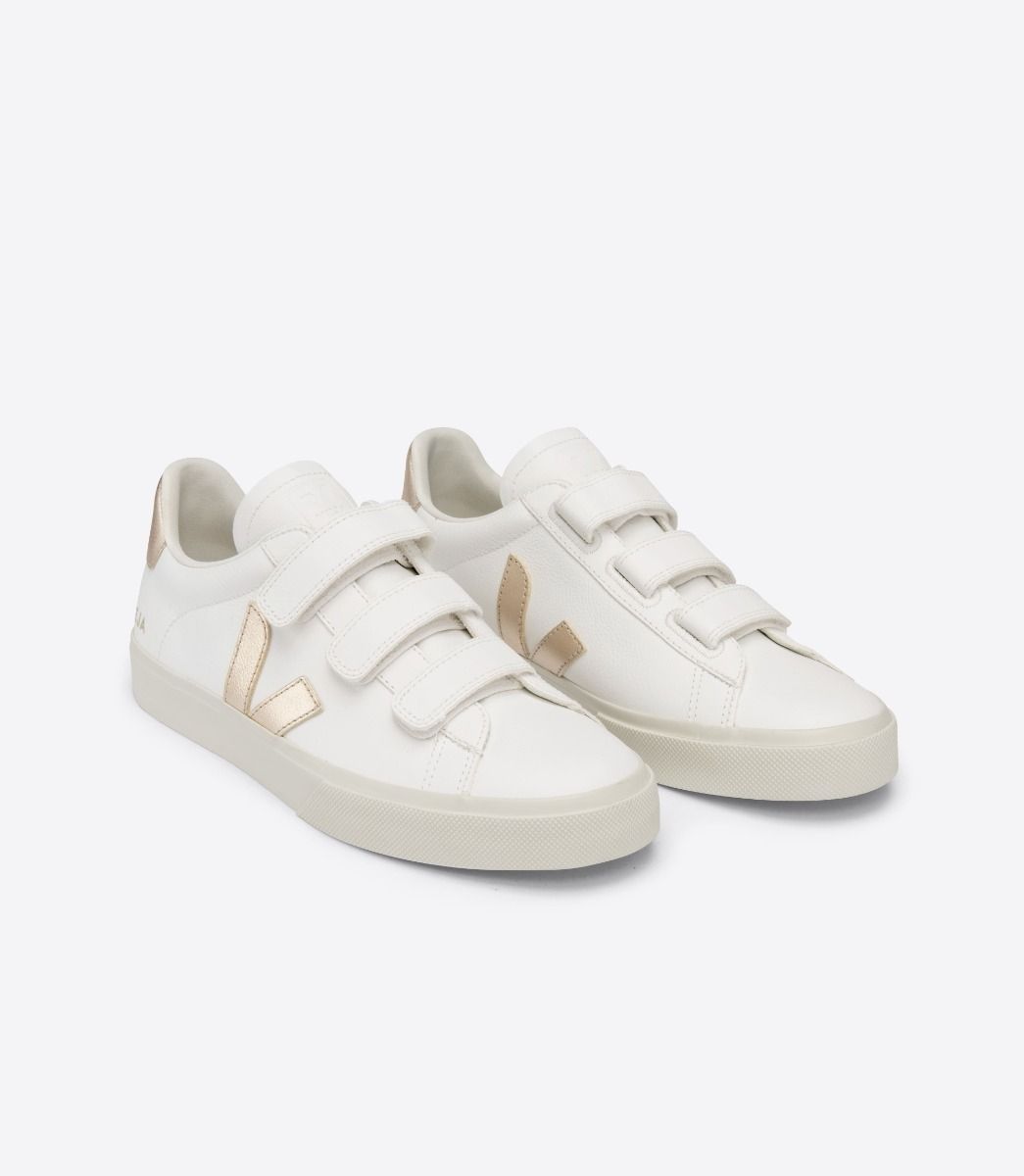 Sapatilhas Veja Recife Chromefree Feminino Branco Douradas | RK5194027