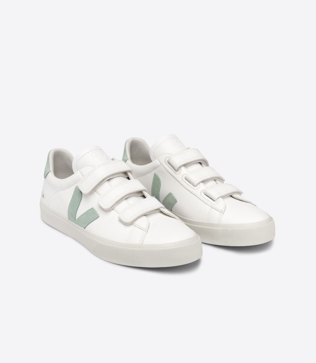 Sapatilhas Veja Recife Chromefree Leather Masculino Branco Verdes | VB9536847