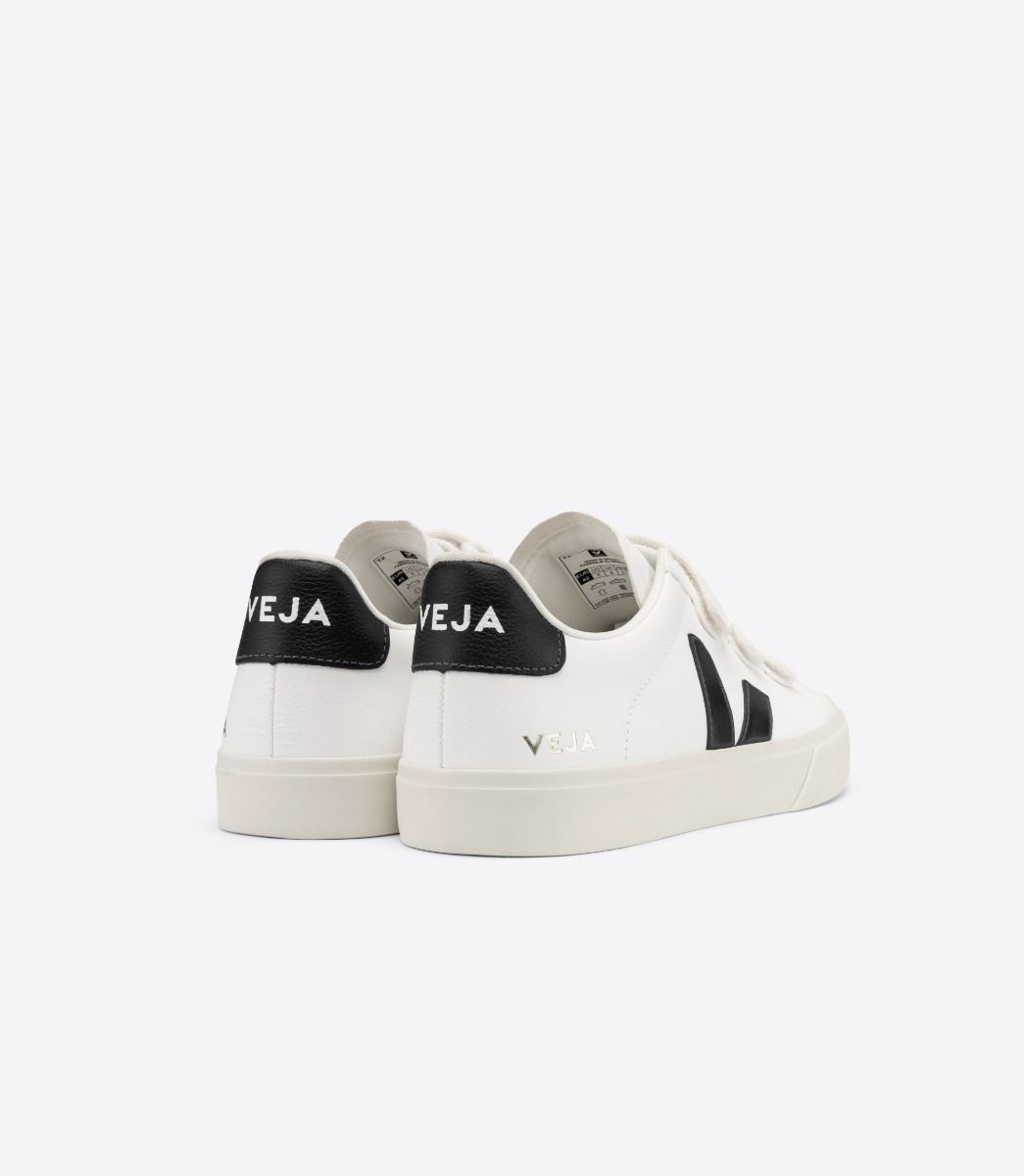 Sapatilhas Veja Recife Chromefree Leather Feminino Branco Pretas | VR8271395