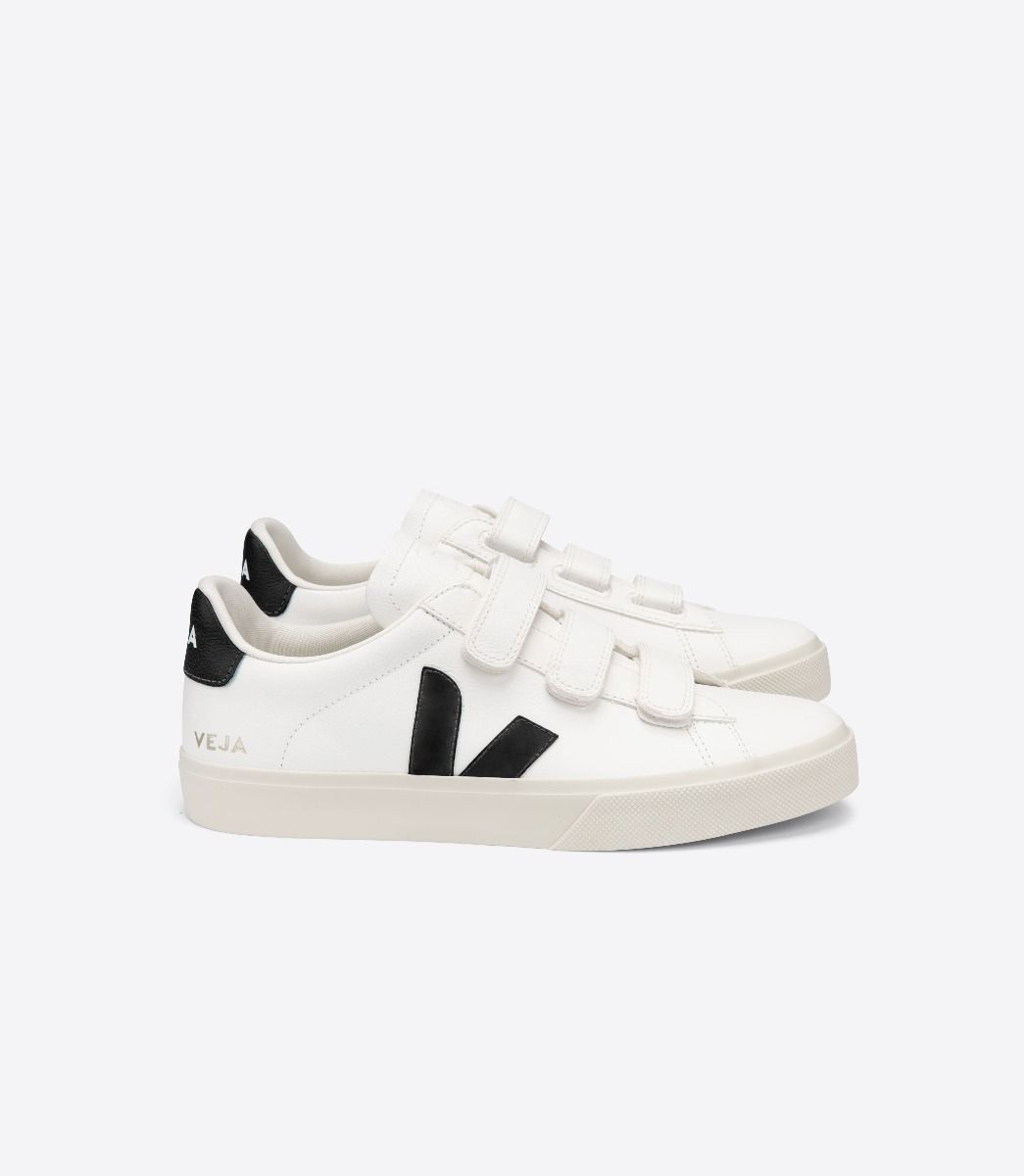 Sapatilhas Veja Recife Chromefree Masculino Branco Pretas | TZ0279461