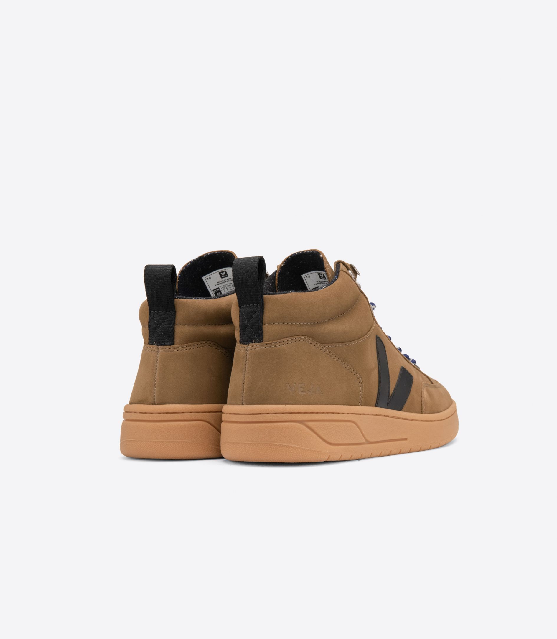 Sapatilhas Veja Roraima Nubuck Masculino Marrom Pretas | BZ5641723