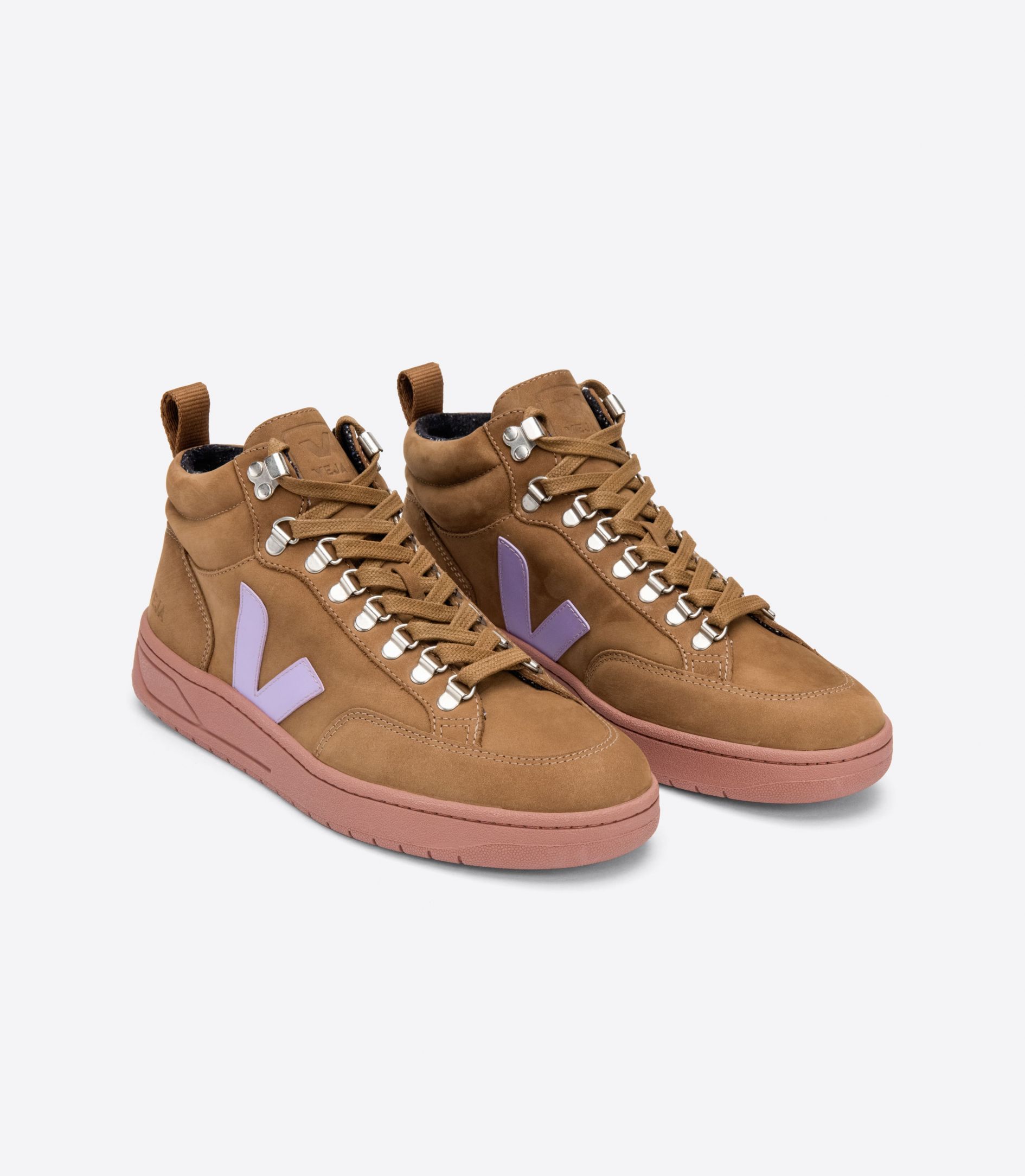 Sapatilhas Veja Roraima Nubuck Masculino Marrom Laranja | VR9586301