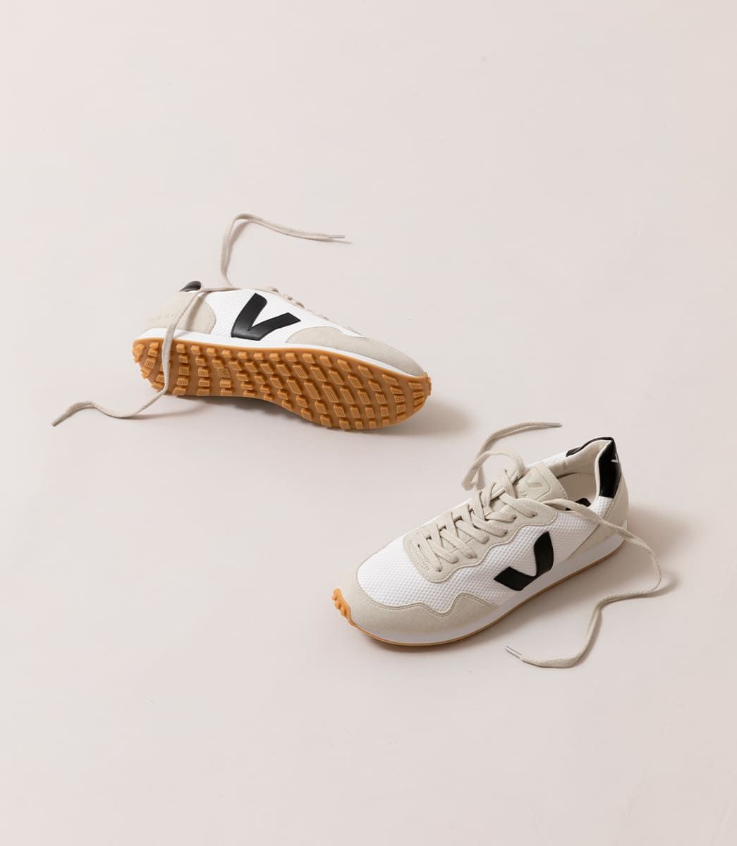 Sapatilhas Veja Sdu Rec Alveomesh Feminino Branco Pretas Bege | TG3175968