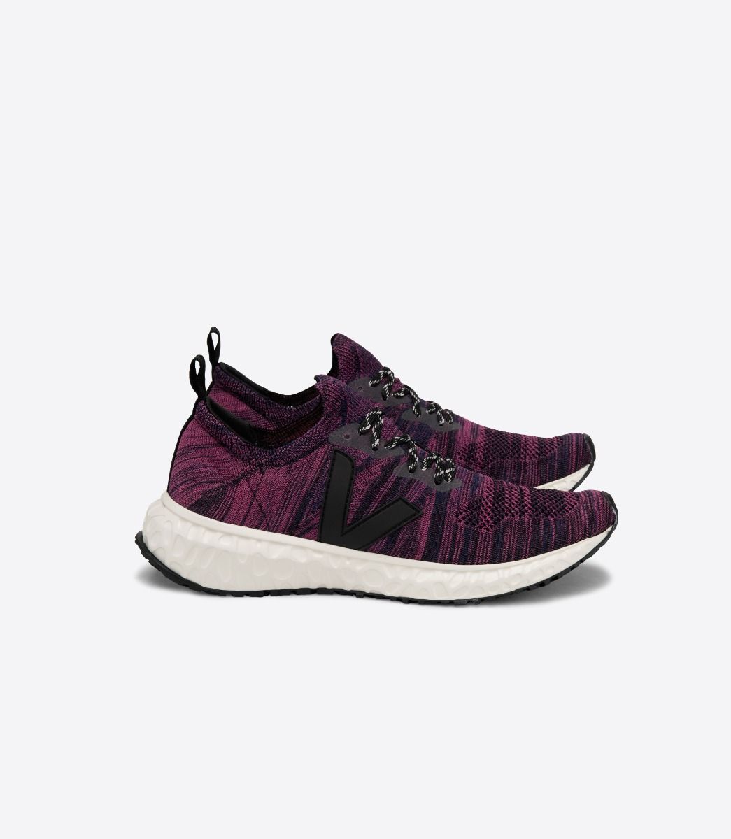 Sapatilhas Veja Thunderbird V-Knit Feminino Roxo Pretas | DW4638275