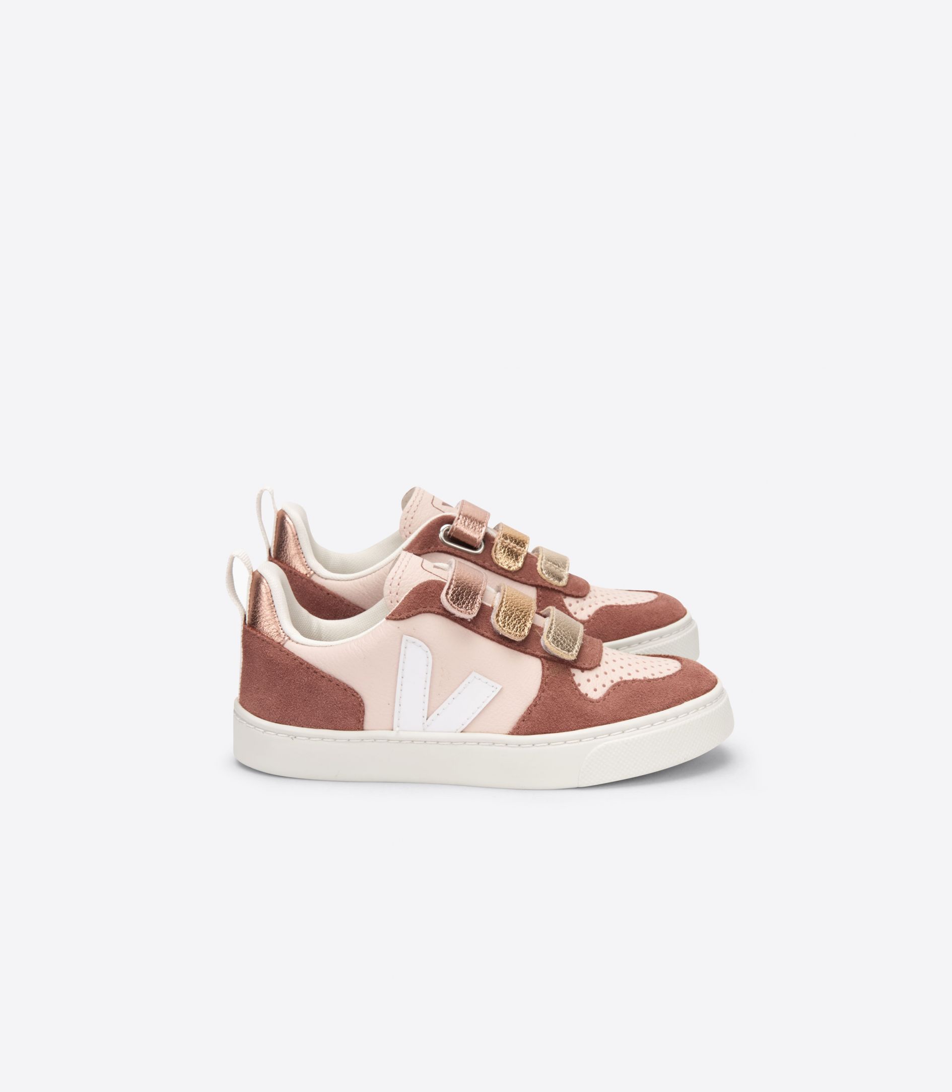 Sapatilhas Veja V-10 Chromefree Criança Rosa Multicoloridas | VS0856713