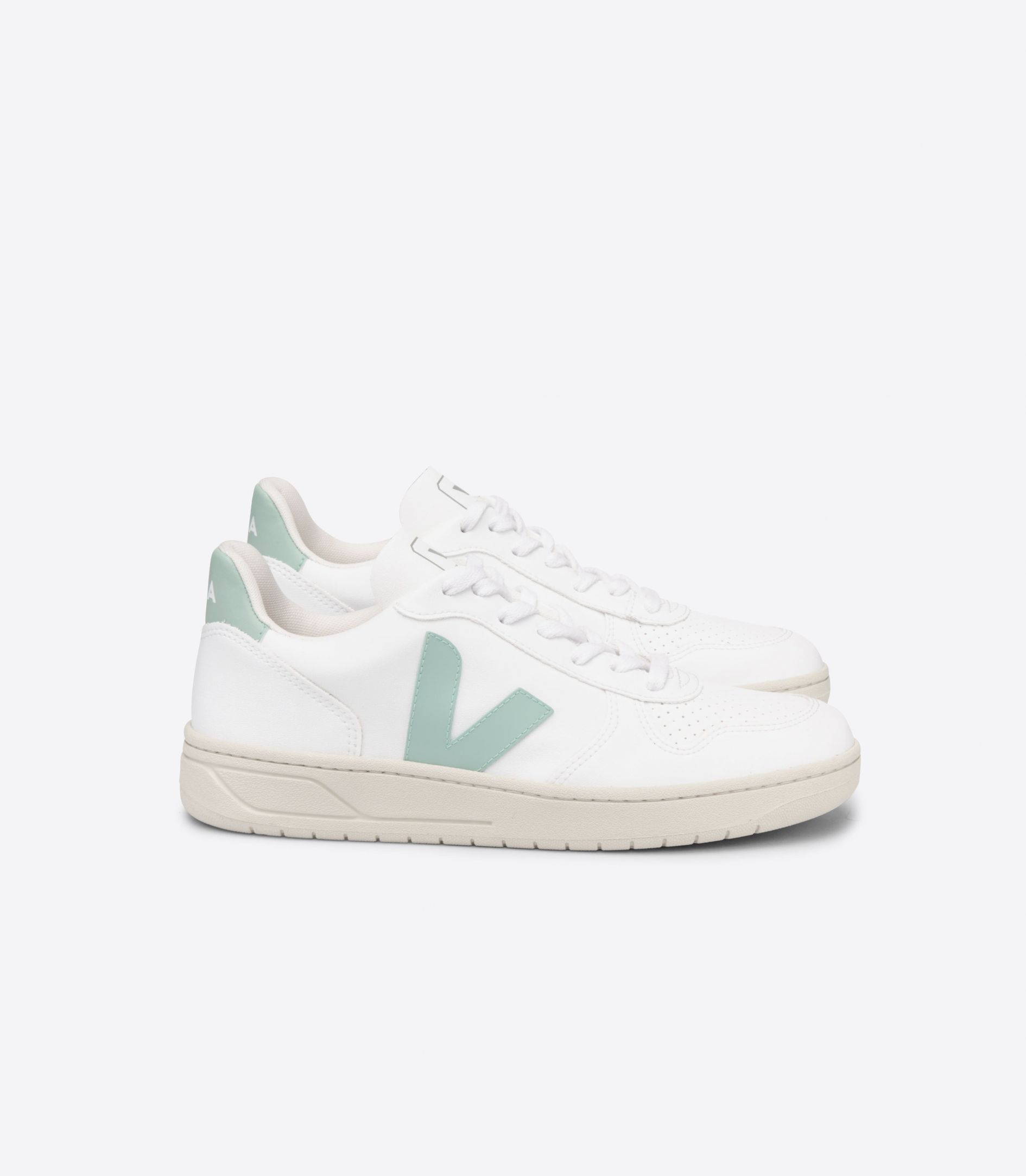 Sapatilhas Veja V-10 Cwl Feminino Branco Verdes | MB5619027