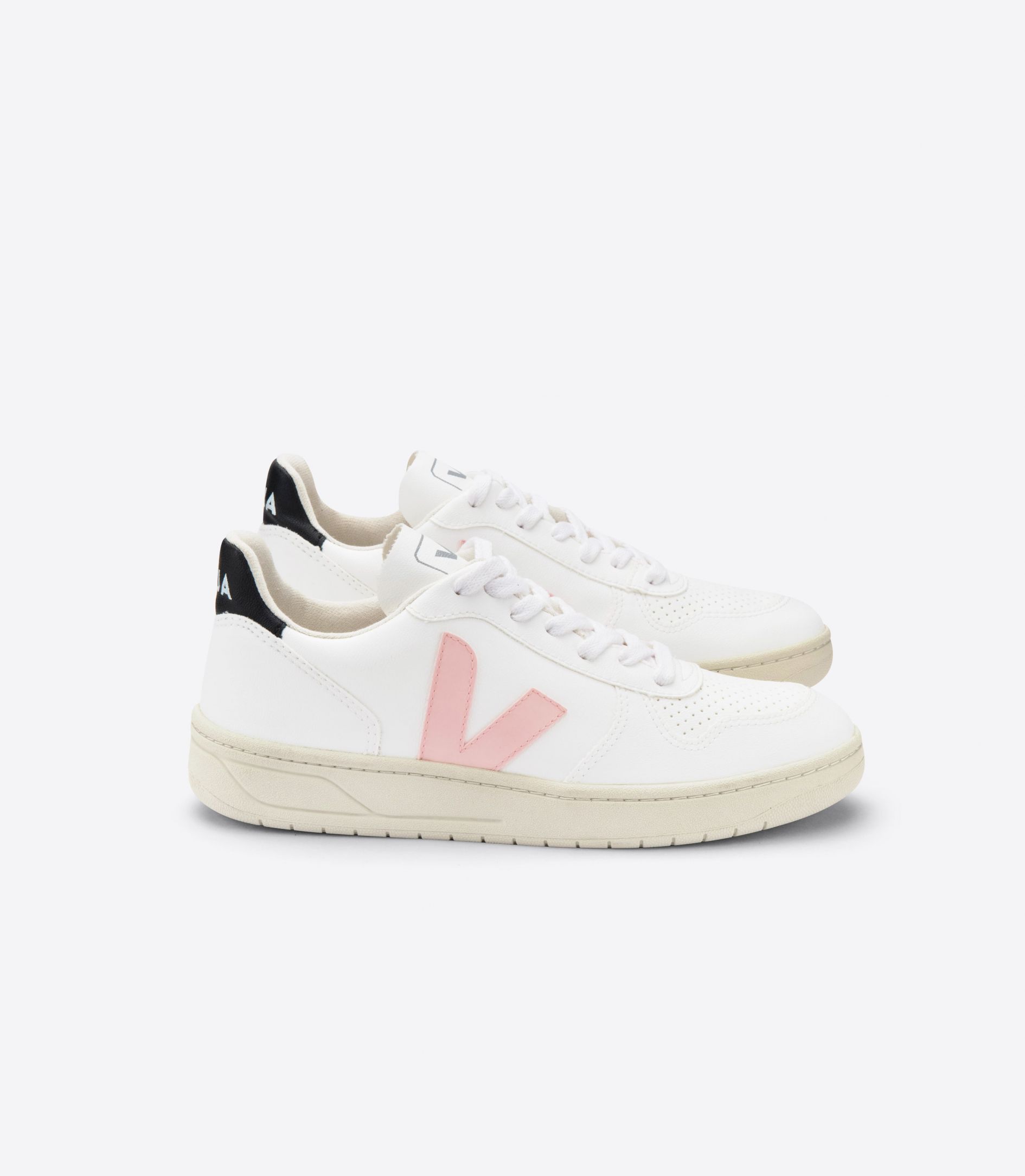 Sapatilhas Veja V-10 Cwl Feminino Branco Pretas | ZU0975832