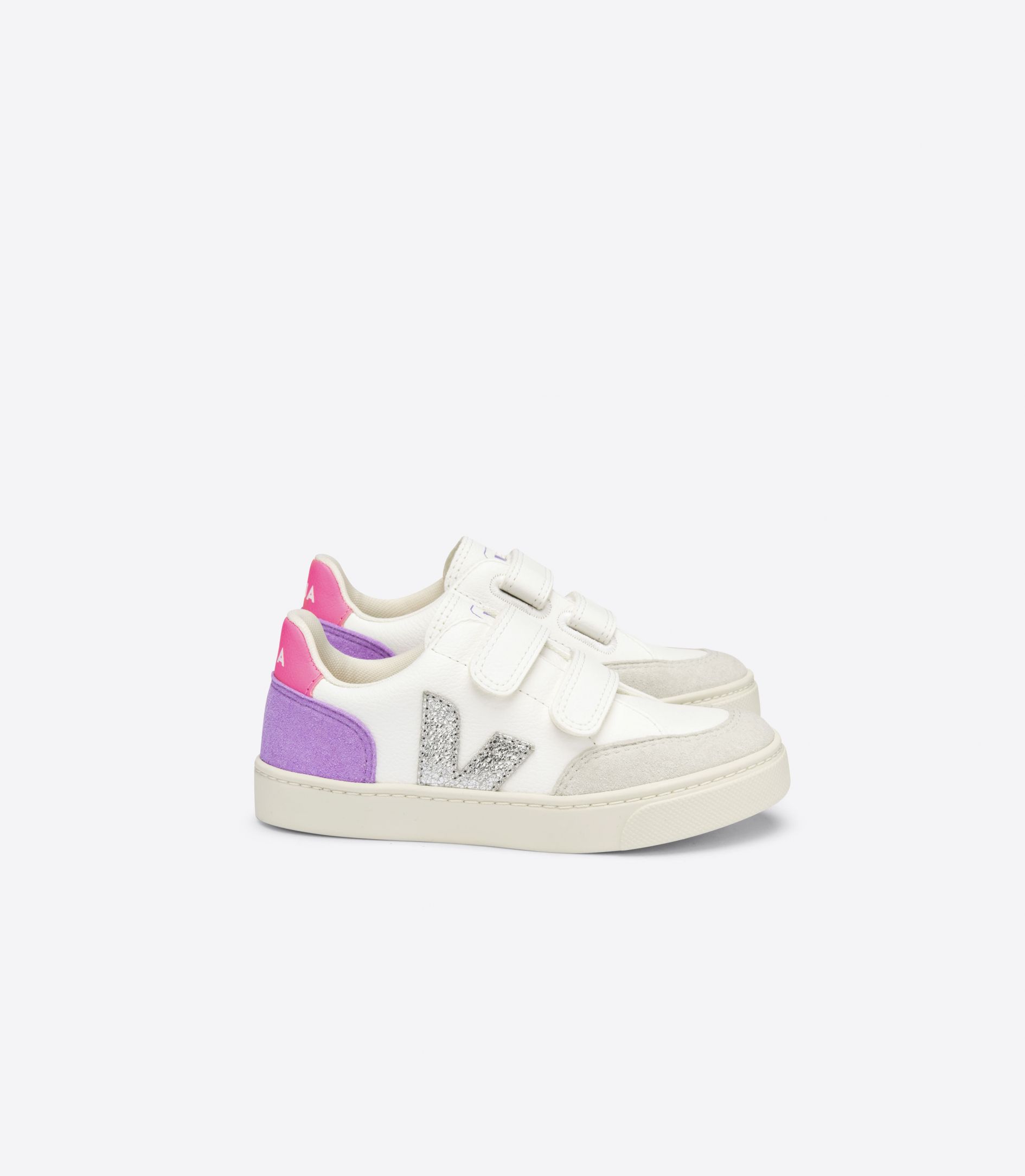 Sapatilhas Veja V-12 Chromefree Criança Branco Multicoloridas Laranja | PE3068241