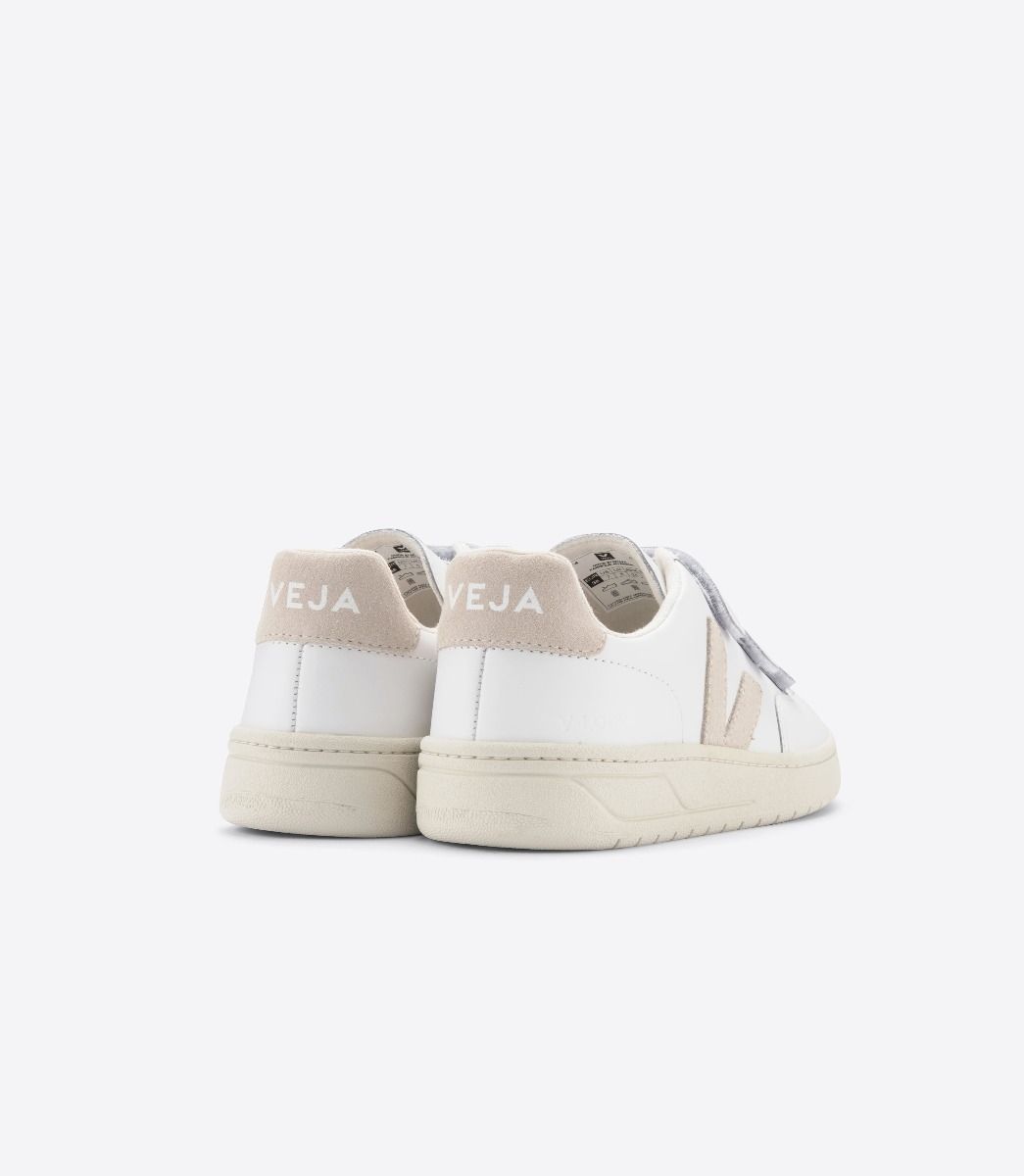 Sapatilhas Veja V-Lock Leather Masculino Branco Bege | KN7293504